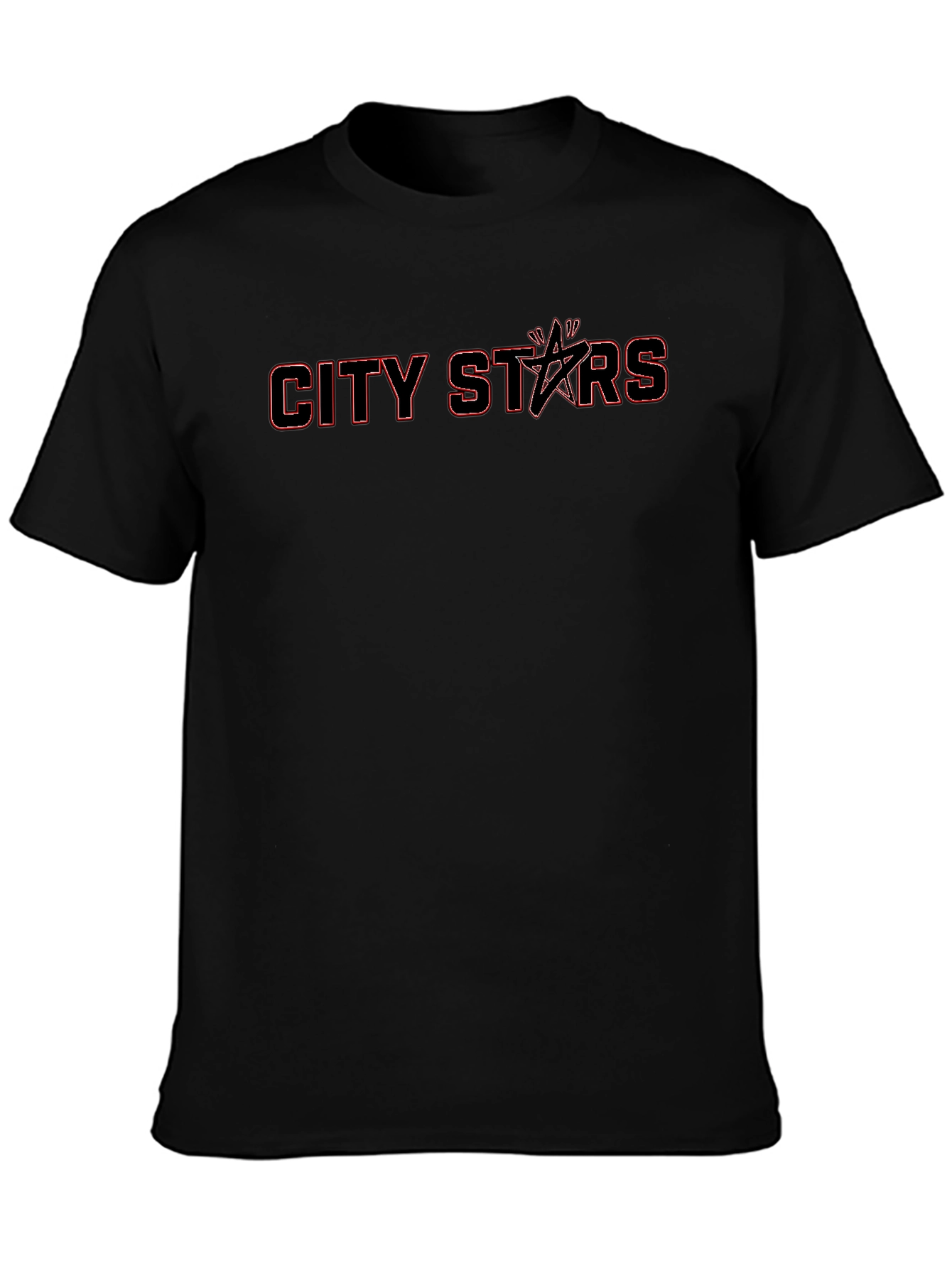 City Stars Black Graphic Tee
