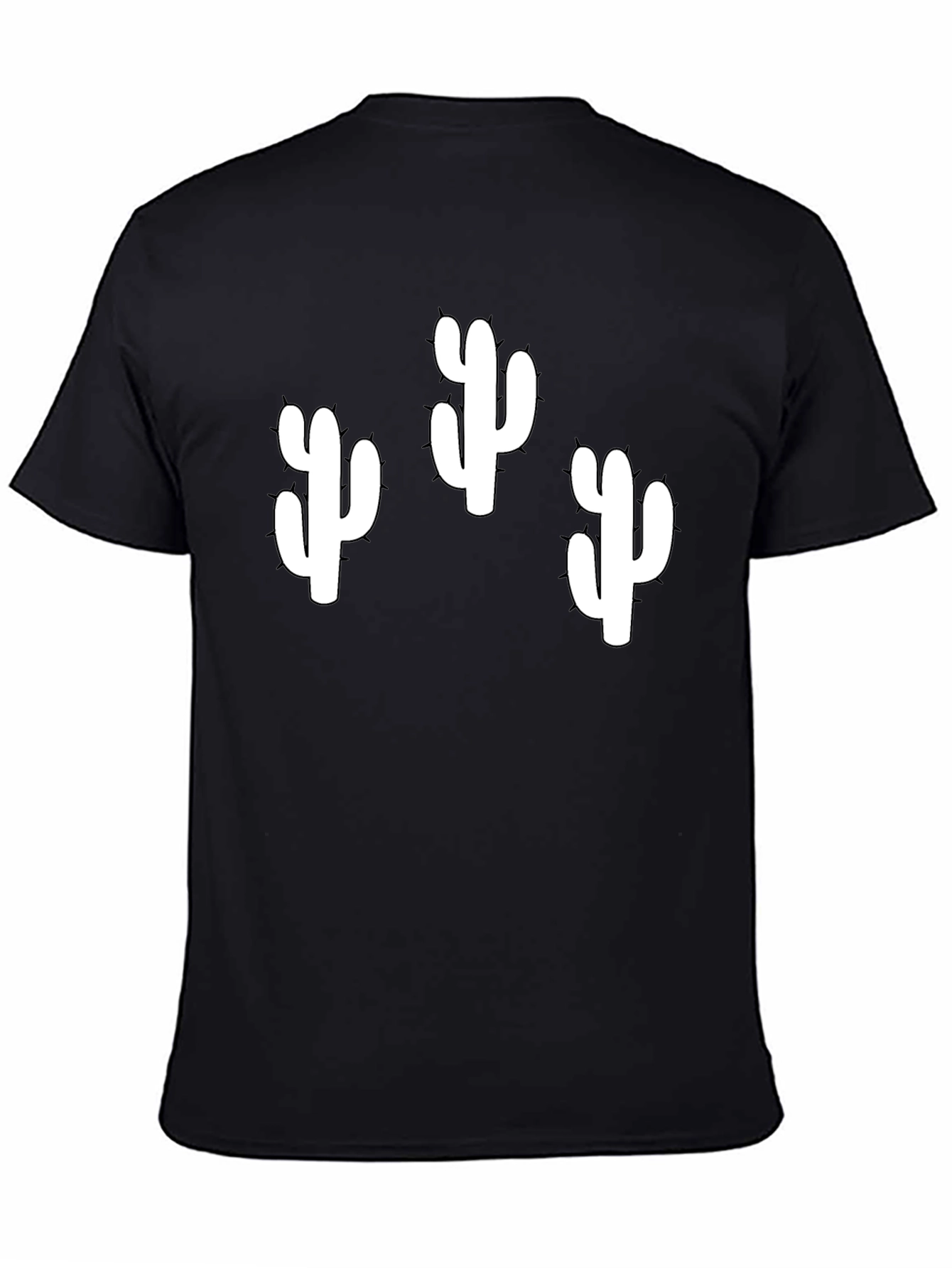 Cactus Graphic T-Shirt - Black Cotton Tee