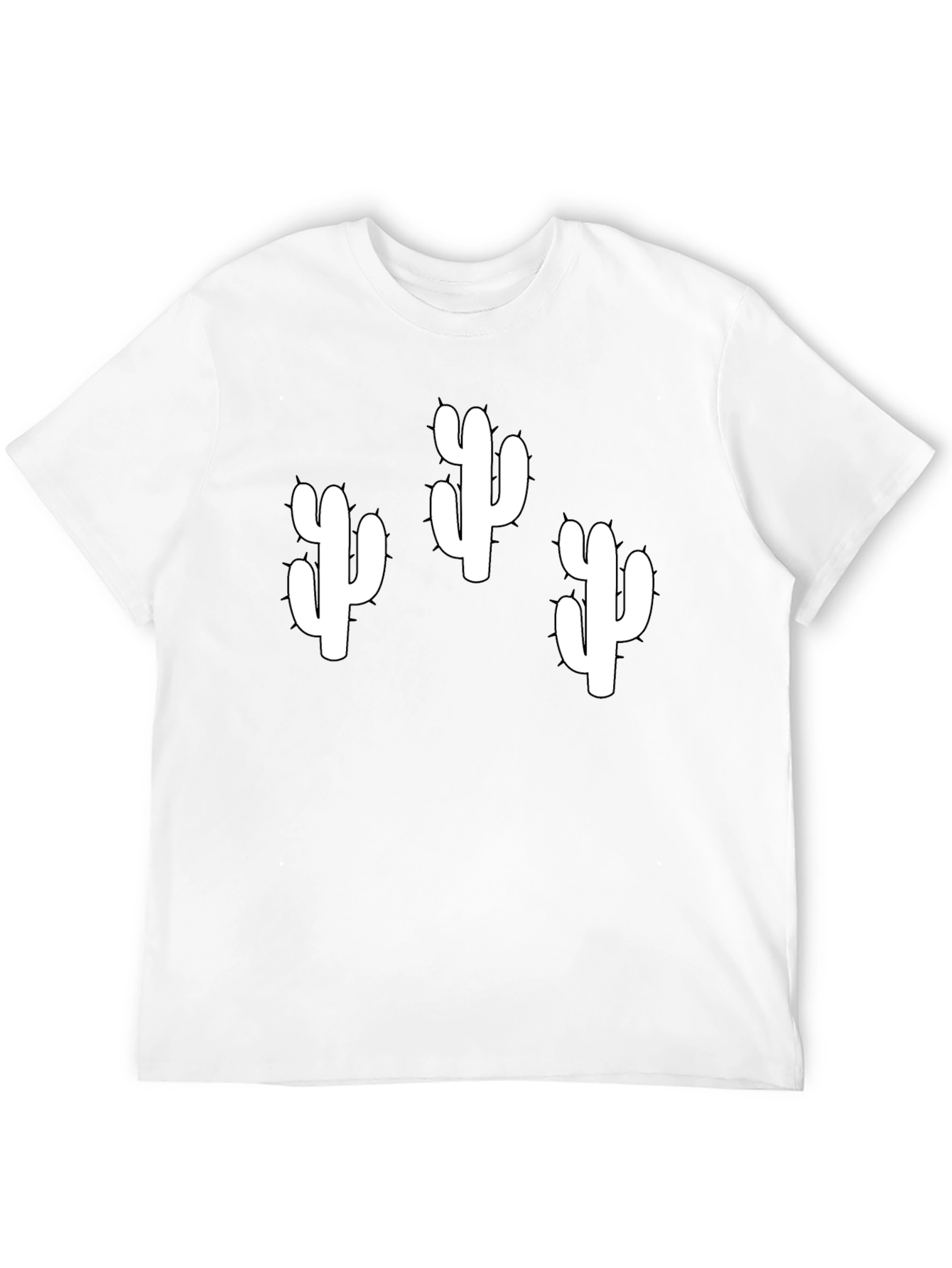 Cactus Graphic T-Shirt - Black Cotton Tee