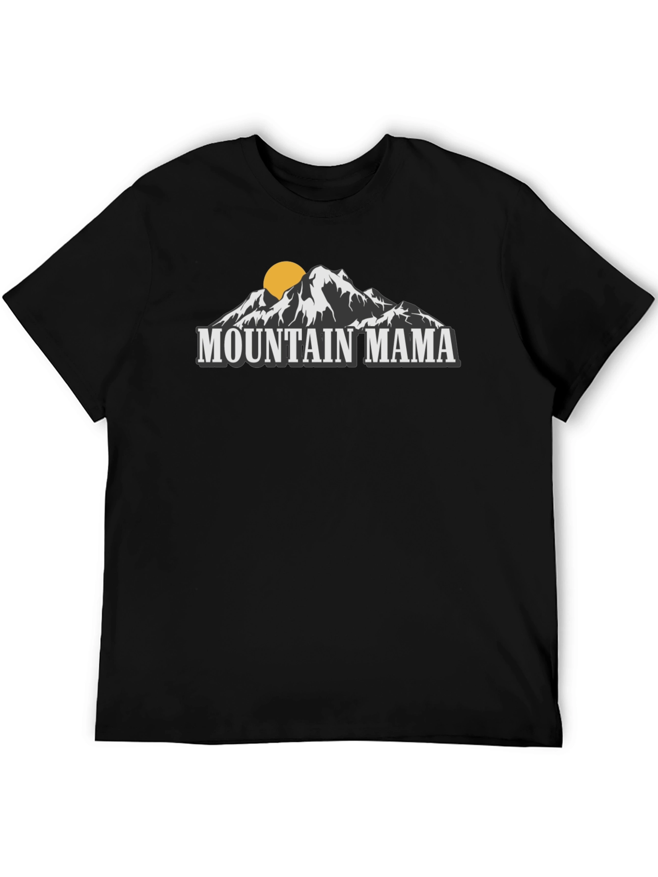 Mountain Mama Graphic Tee - Black Crew Neck