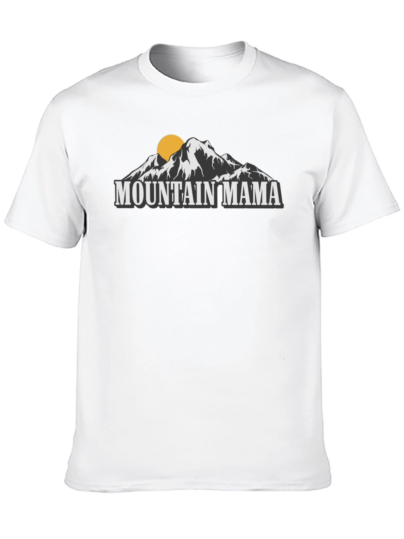 Mountain Mama Graphic Tee - Black Crew Neck