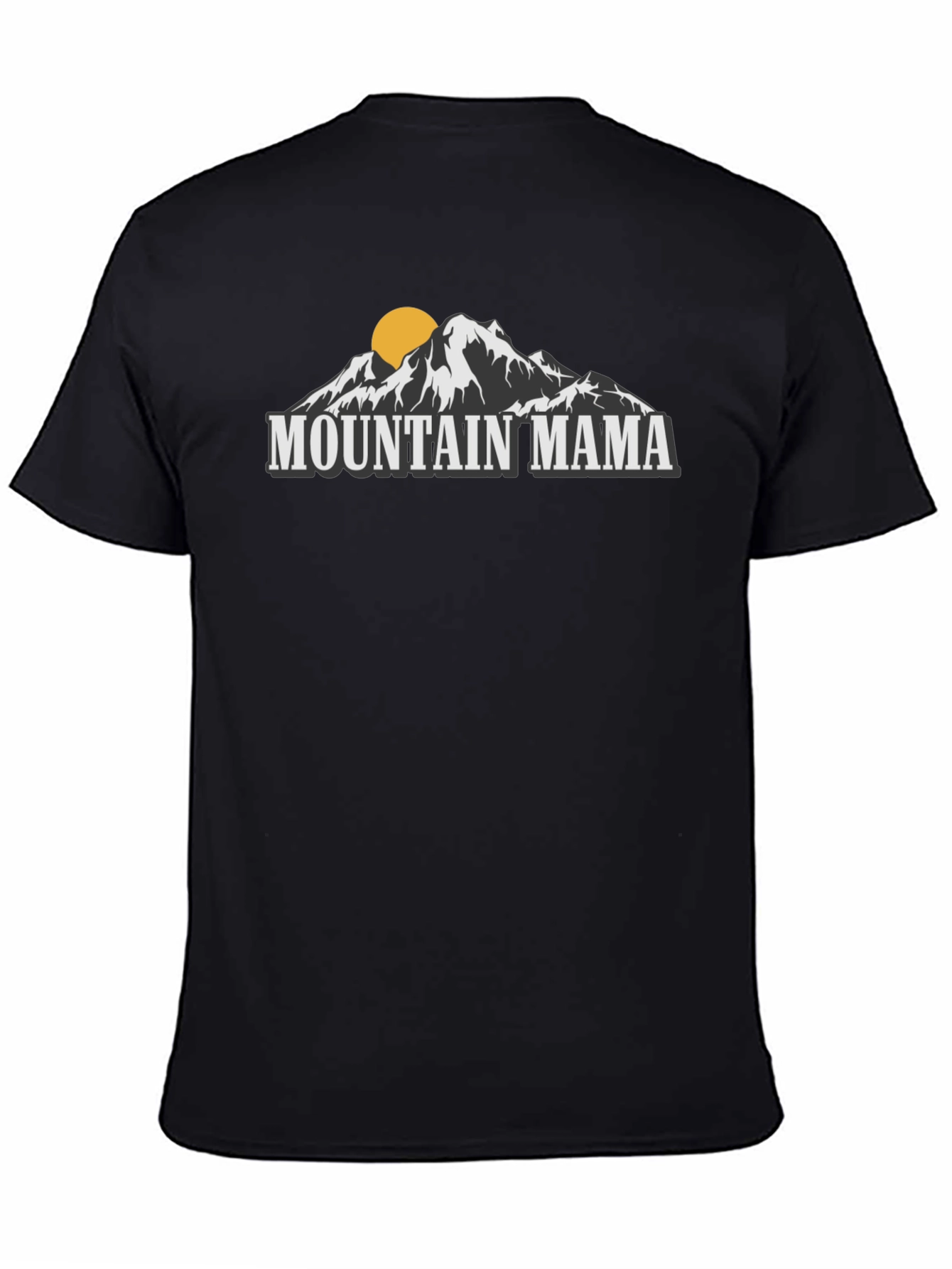 Mountain Mama Graphic Tee - Black Crew Neck