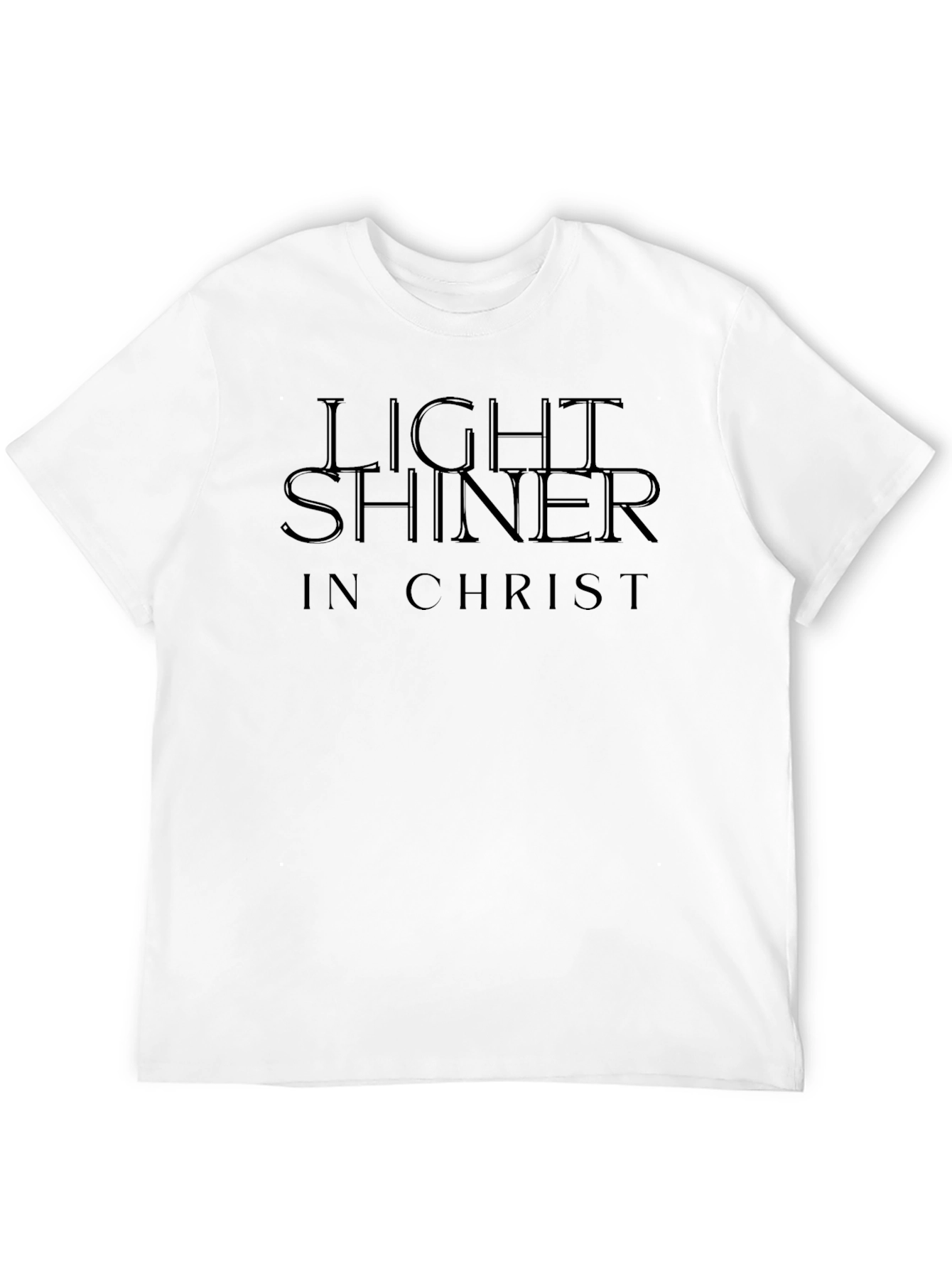 Light Shiner in Christ Black Graphic Tee
