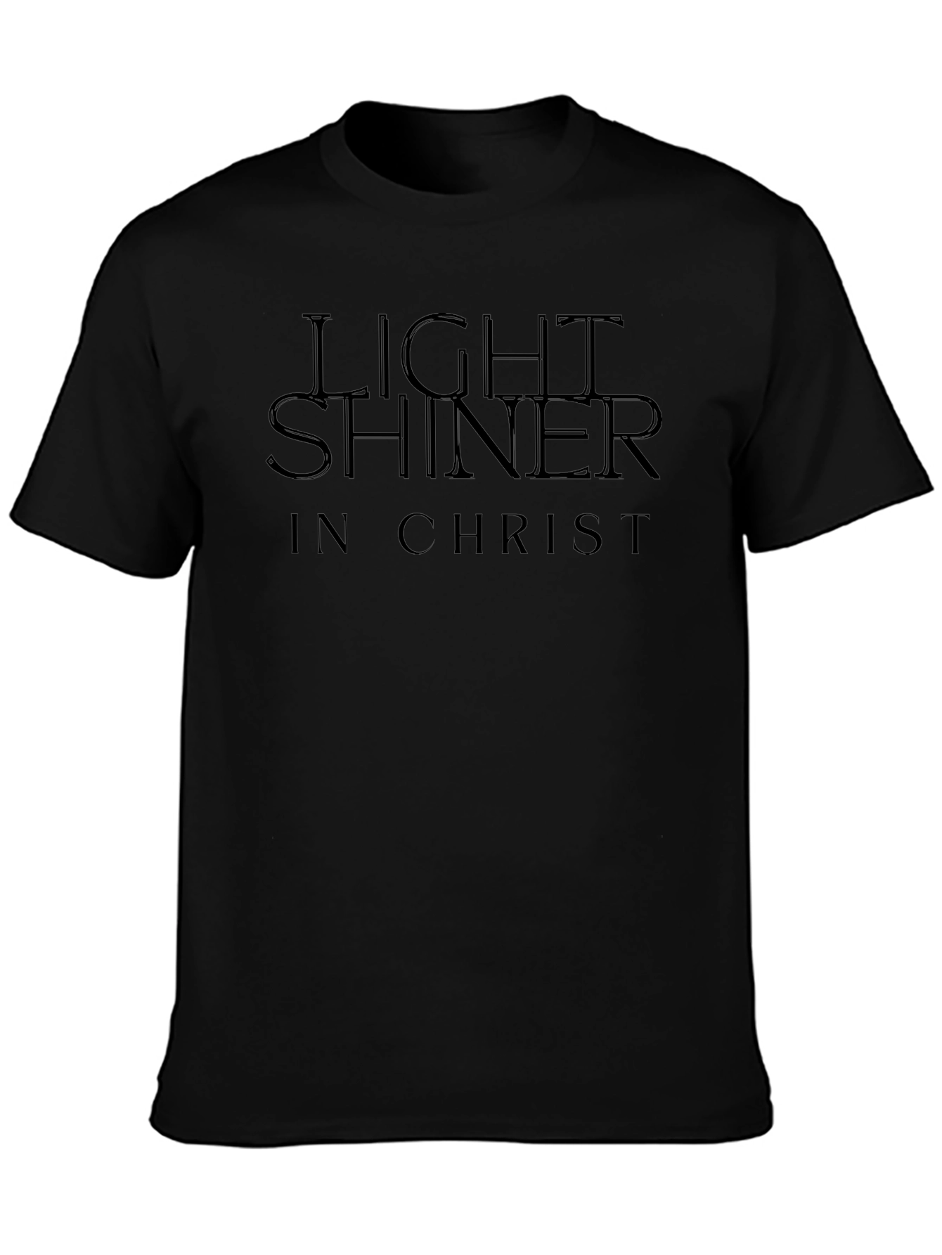 Light Shiner in Christ Black Graphic Tee