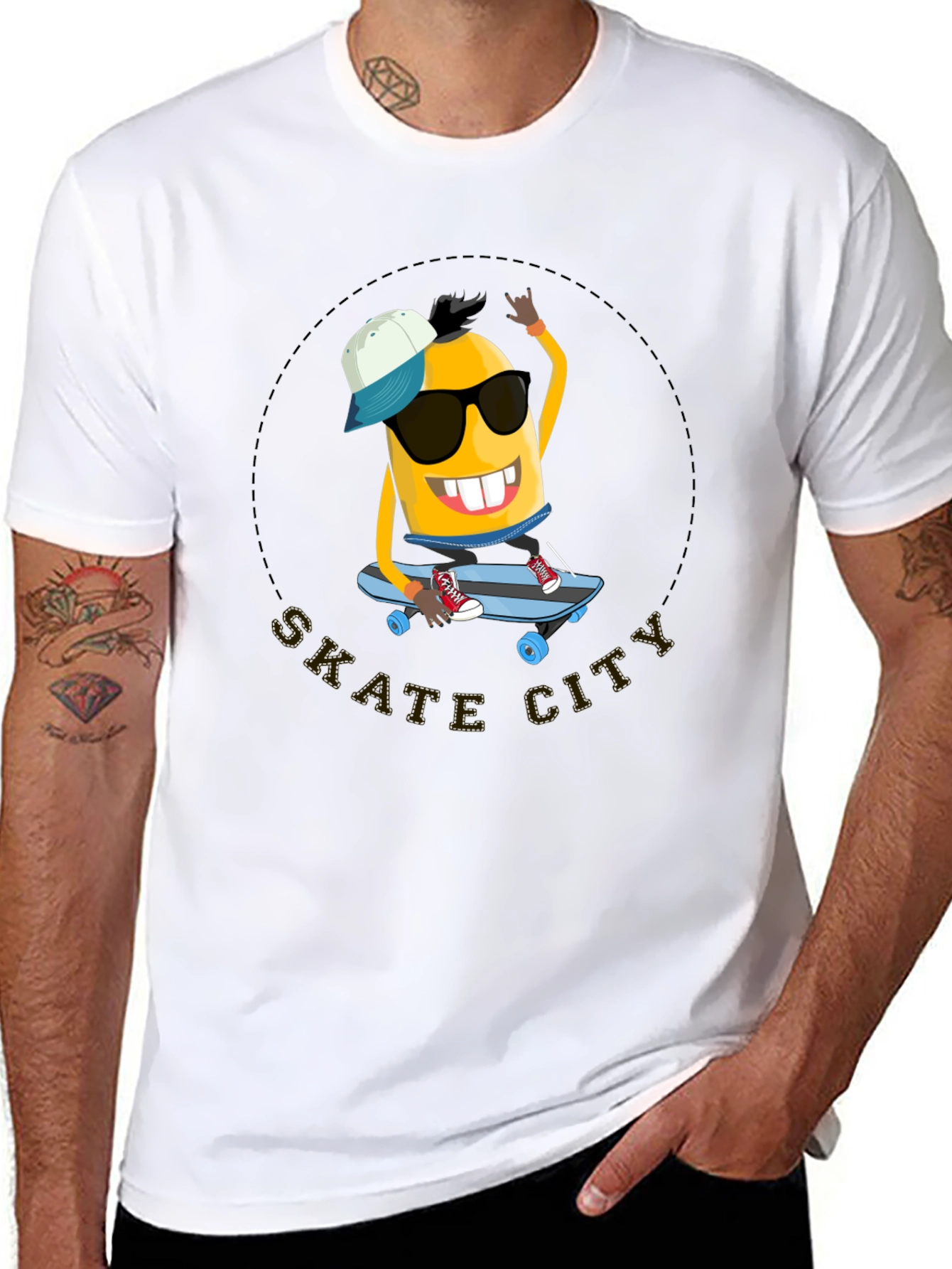 Skate City Minion T-Shirt - Cool Black Tee
