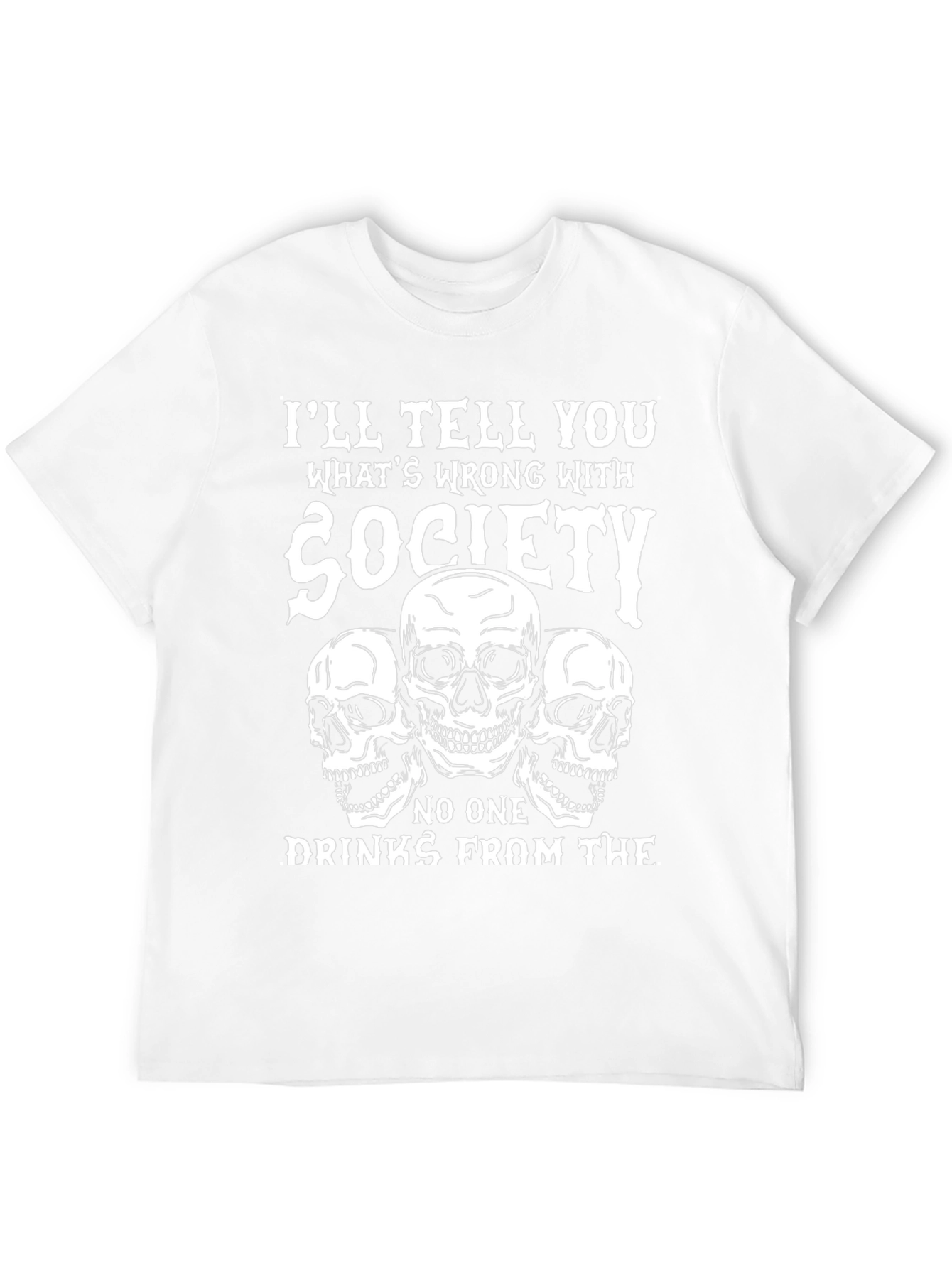 Society Skull Graphic Tee - Black T-Shirt