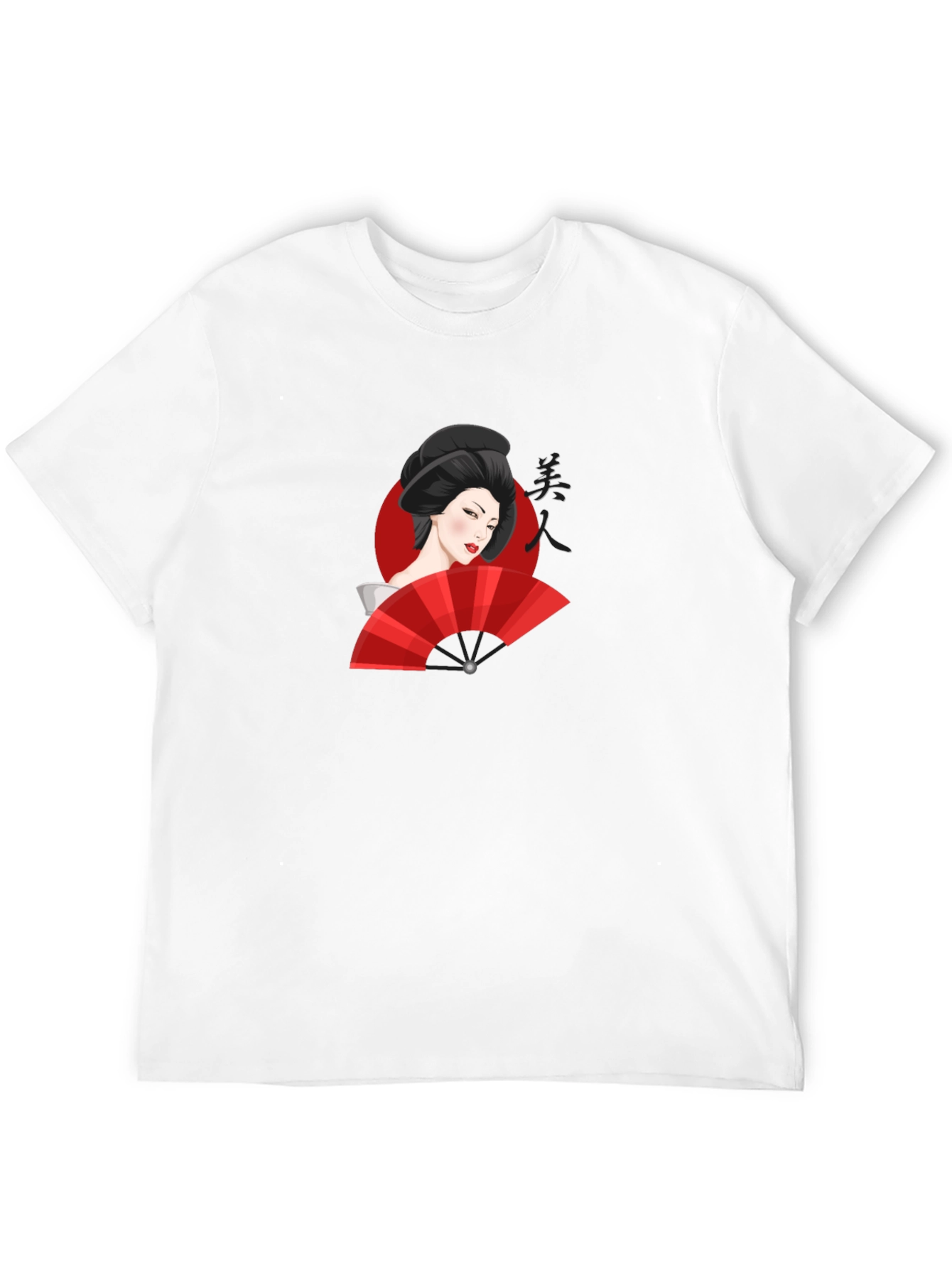Geisha Graphic Black T-Shirt - Unique Design