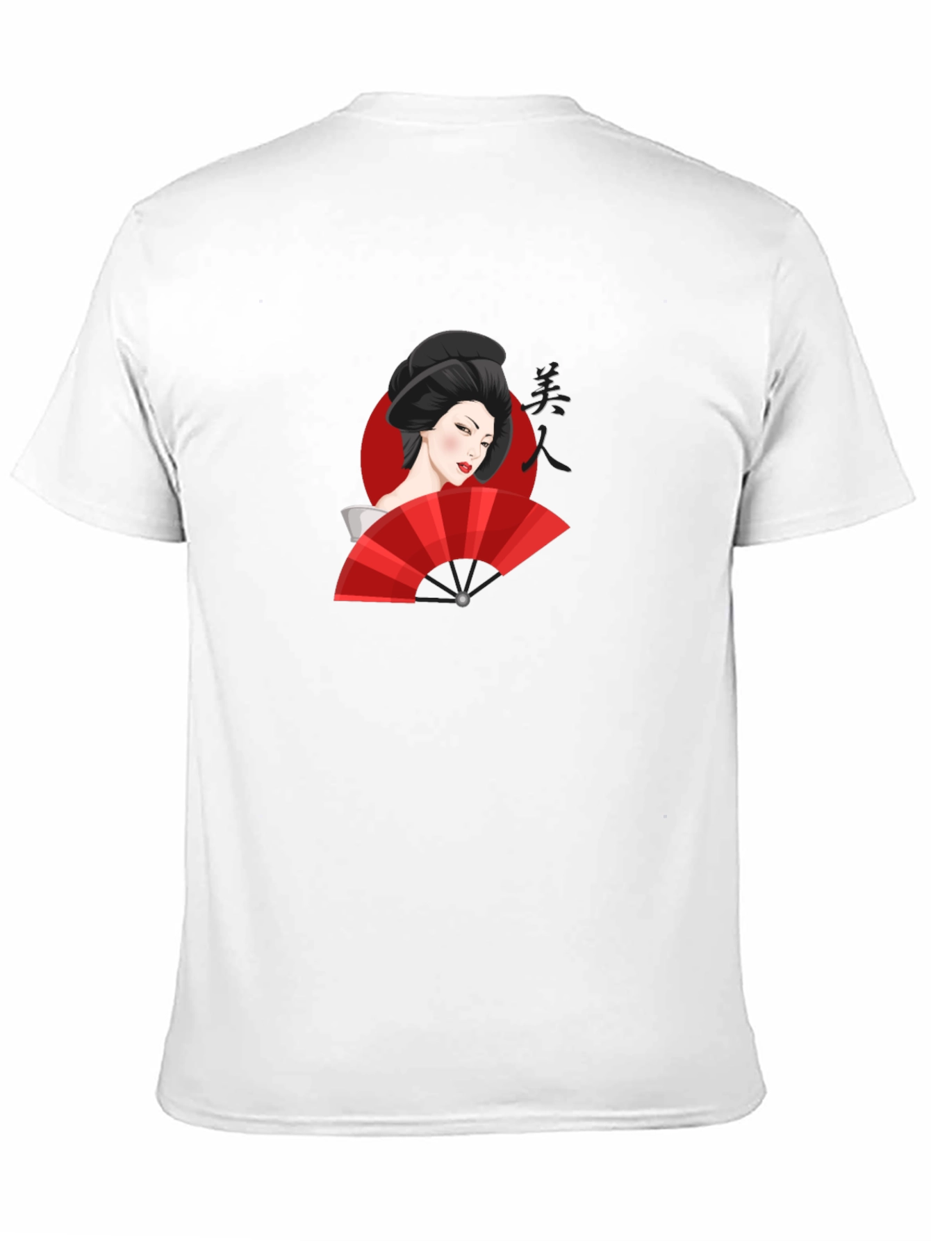 Geisha Graphic Black T-Shirt - Unique Design