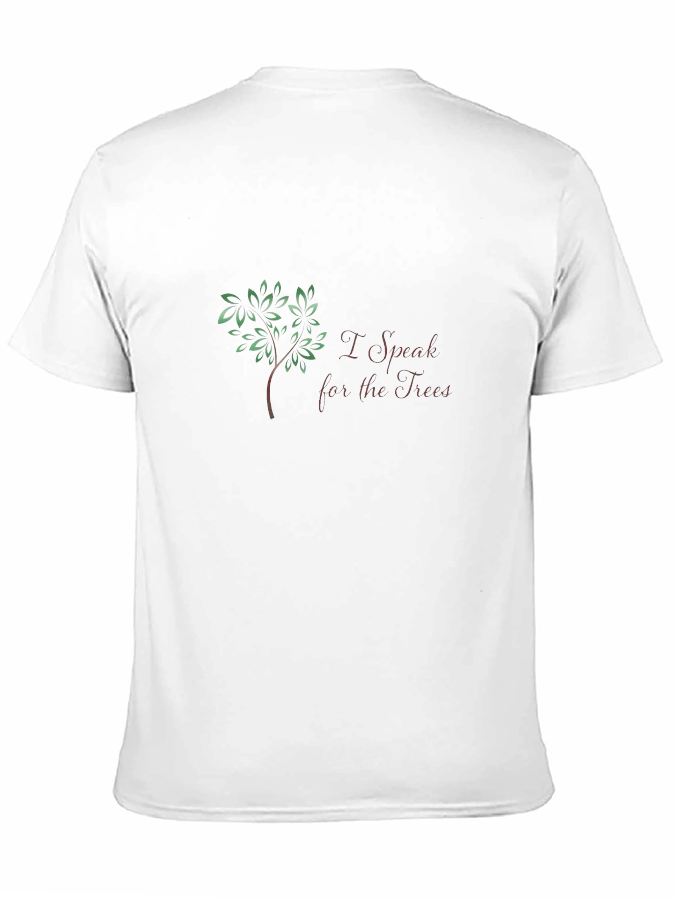 I Speak for the Trees Black Graphic T-Shirt