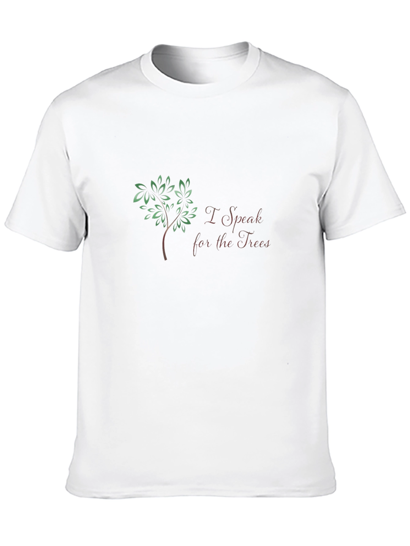 I Speak for the Trees Black Graphic T-Shirt
