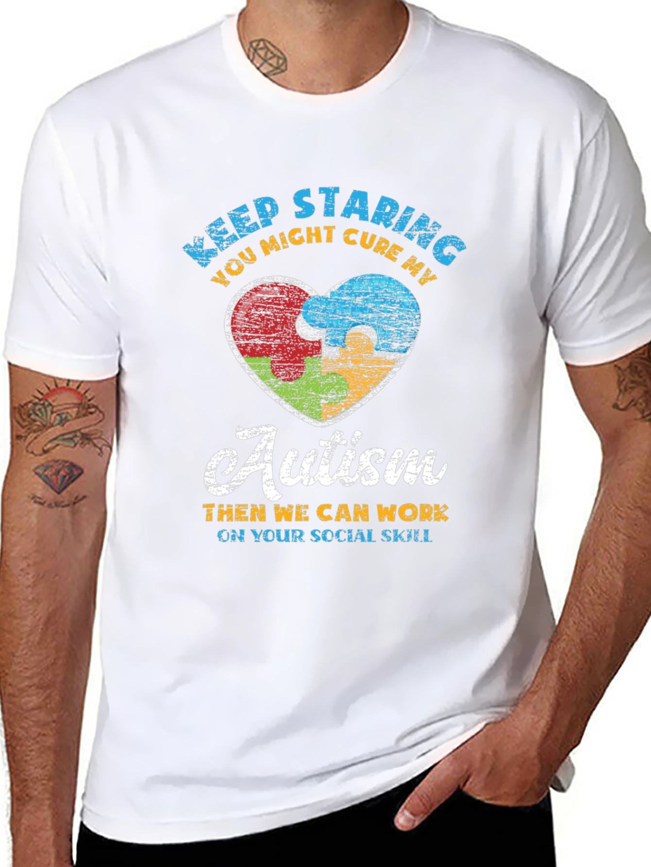 Keep Staring Autism Awareness T-Shirt