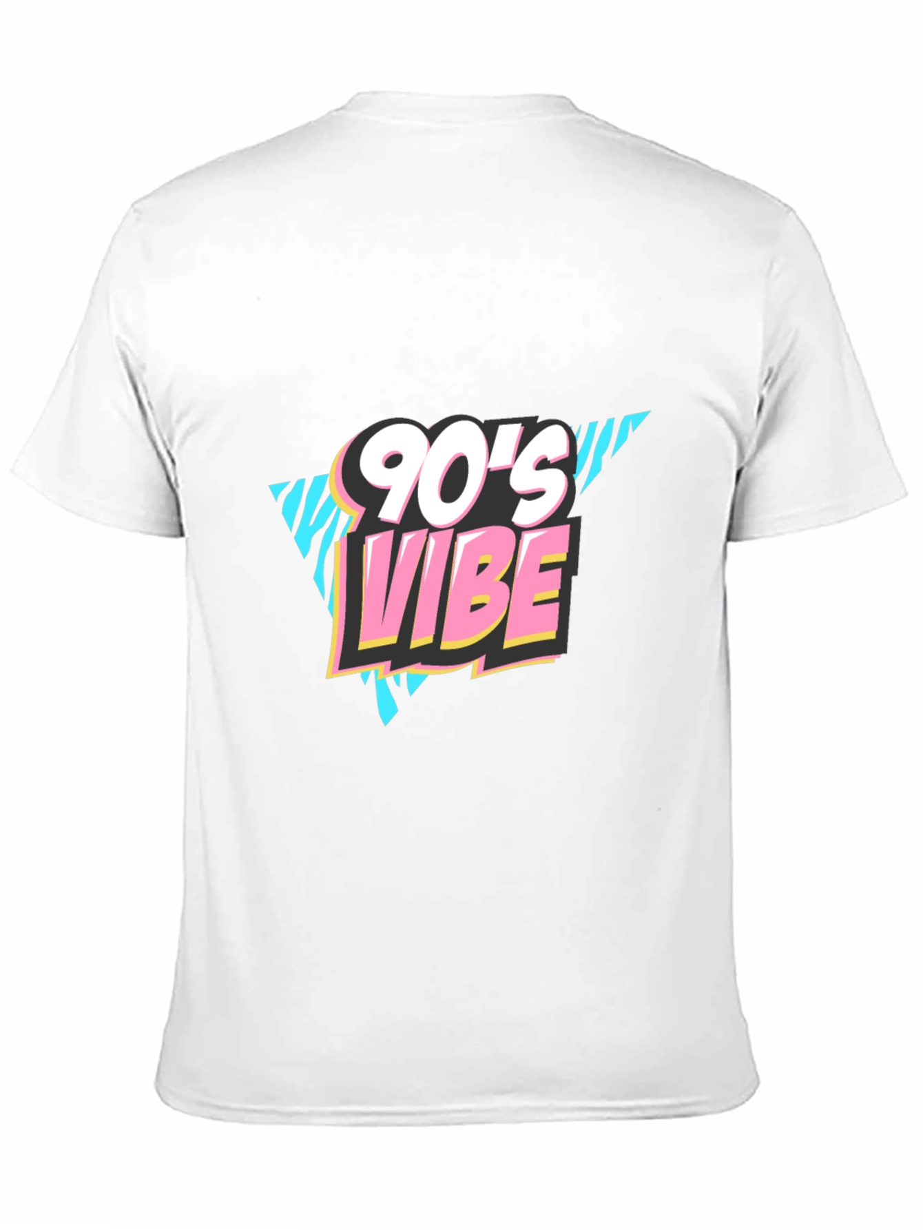 90s Vibe Graphic Print Black T-Shirt