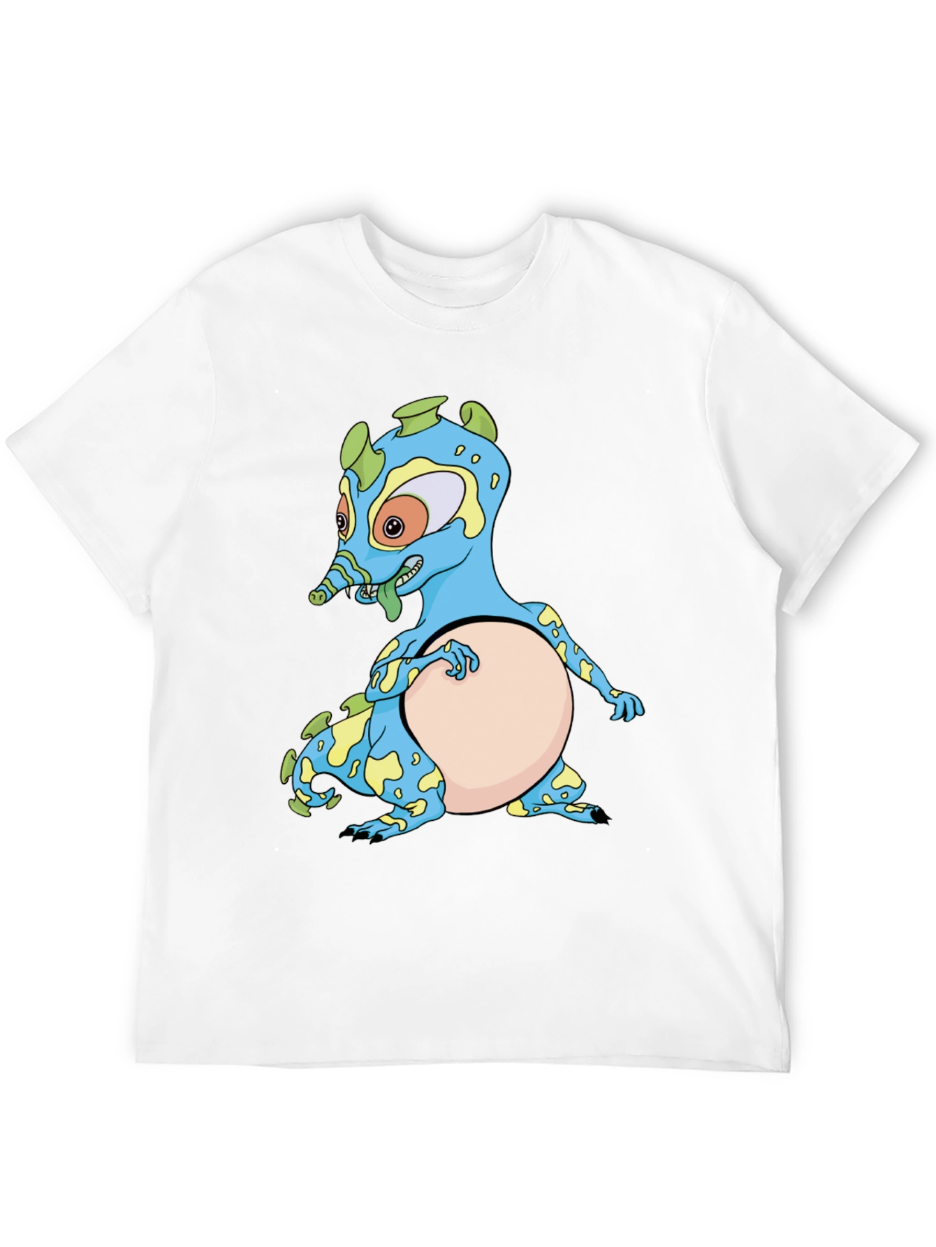 Cartoon Creature Black T-Shirt