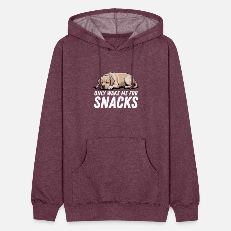 Yellow Golden Labrador Only Wake Me For Snacks