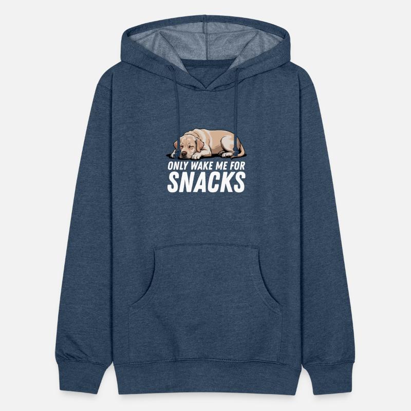 Yellow Golden Labrador Only Wake Me For Snacks