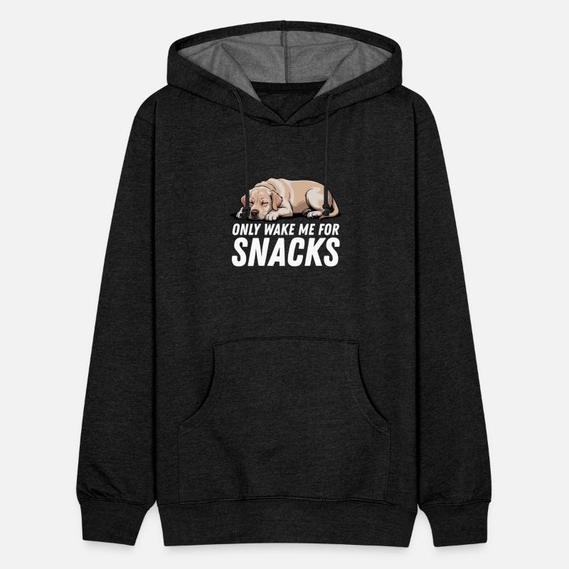 Yellow Golden Labrador Only Wake Me For Snacks