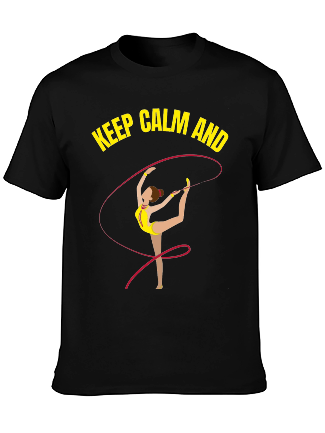 Keep Calm Gymnastics T-Shirt - Black