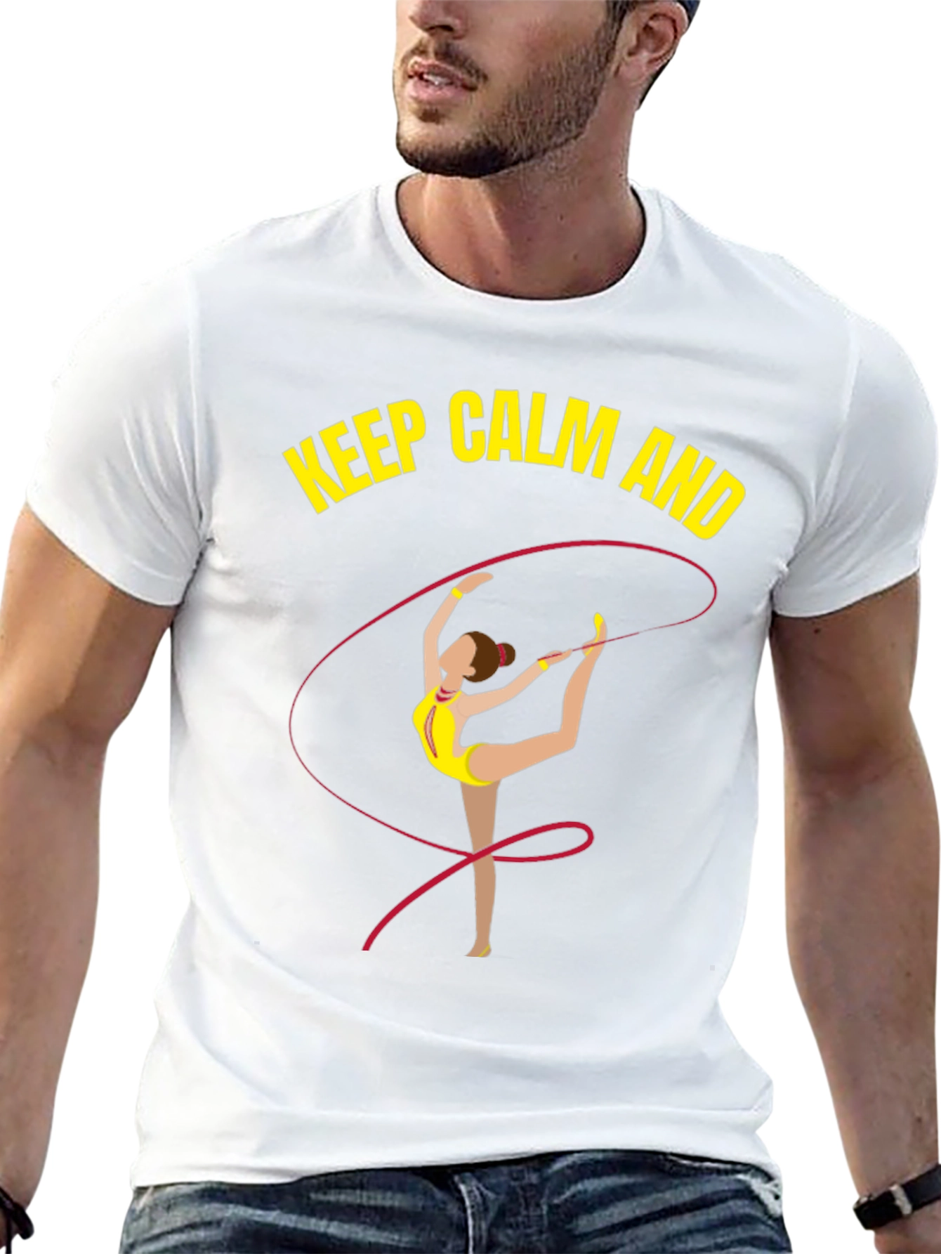 Keep Calm Gymnastics T-Shirt - Black