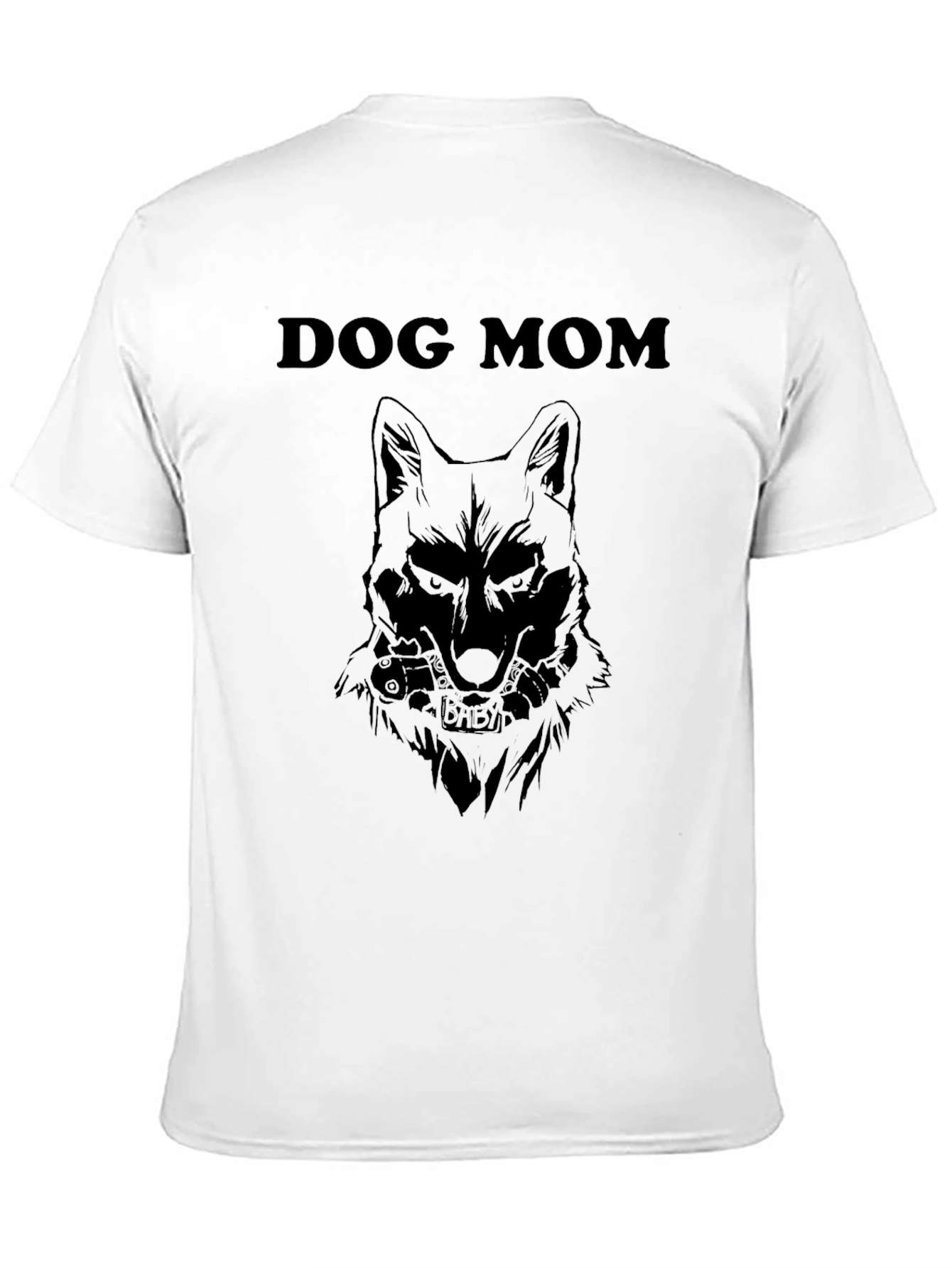 Dog Mom Graphic T-Shirt - Black