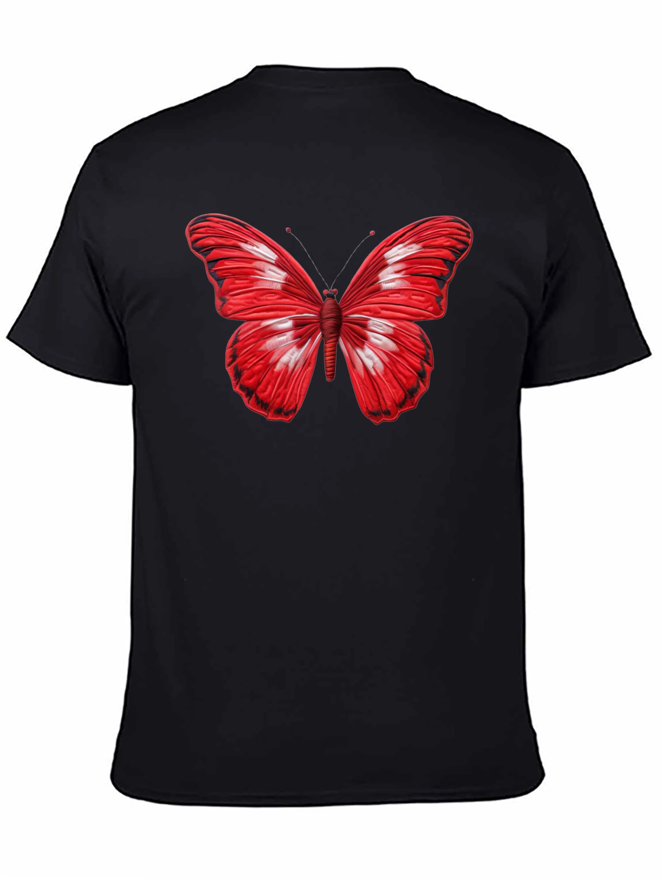 Butterfly Graphic Black T-Shirt - Stylish Mens Tee