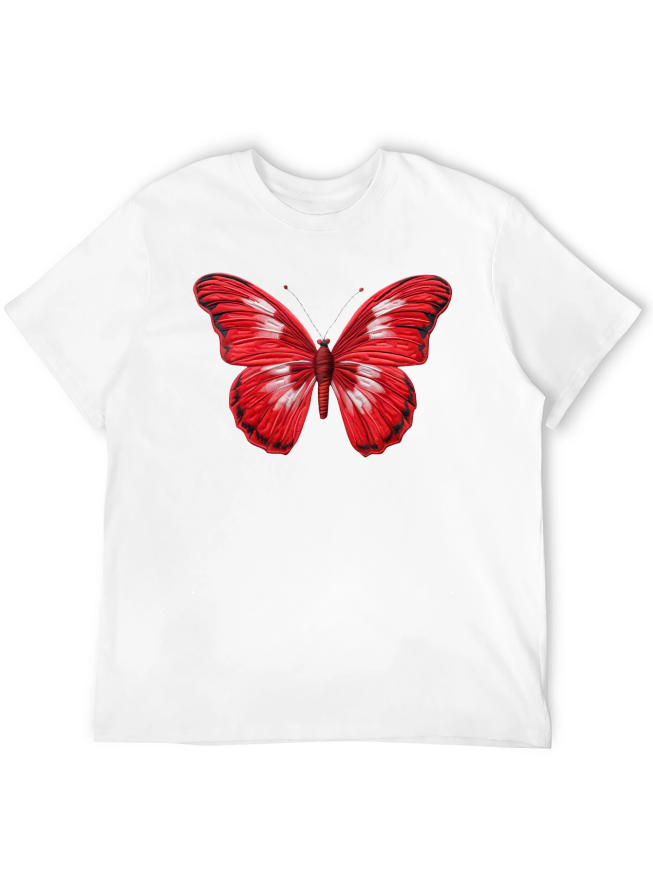 Butterfly Graphic Black T-Shirt - Stylish Mens Tee