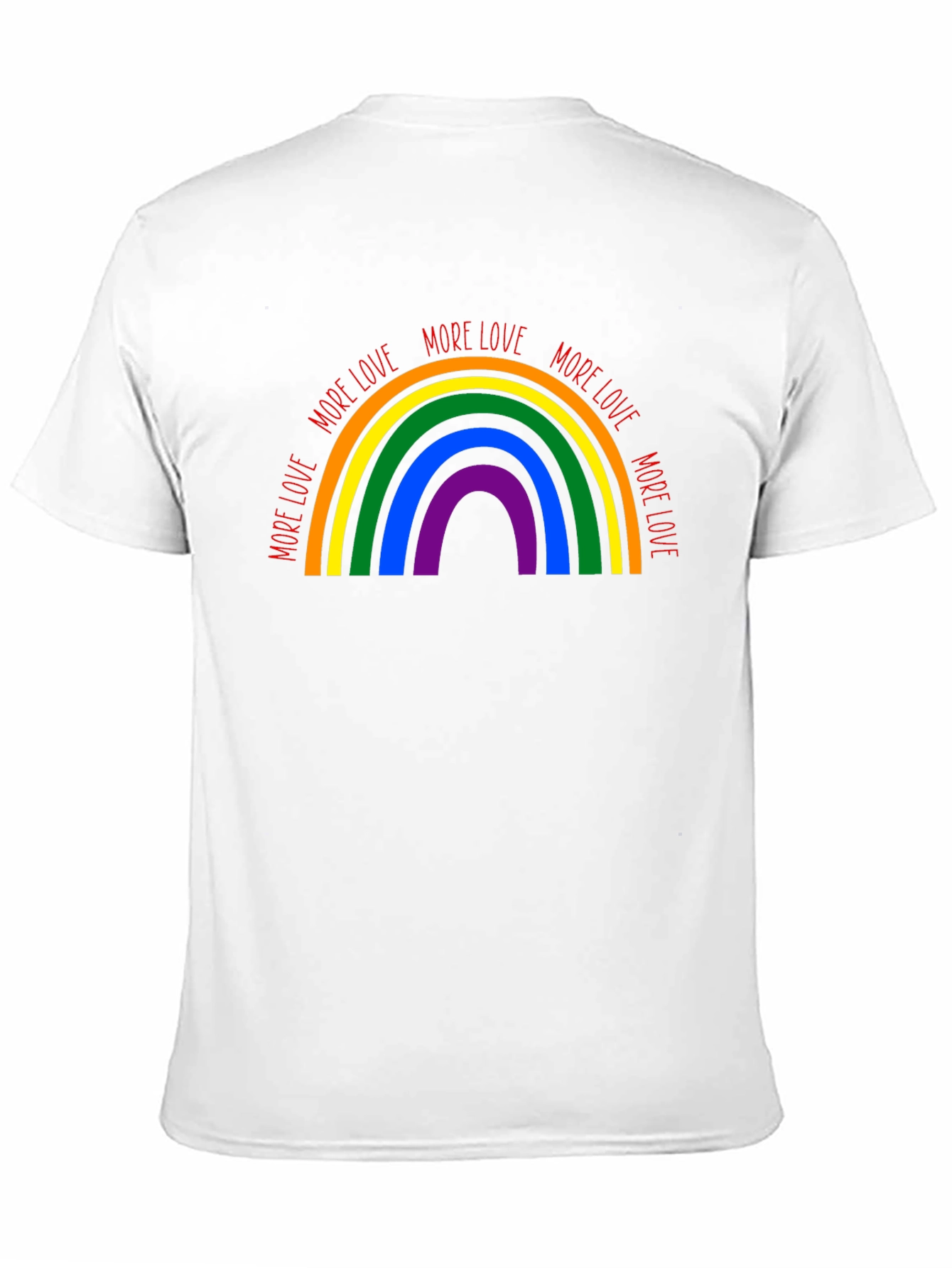 More Love Rainbow Graphic Tee - Black