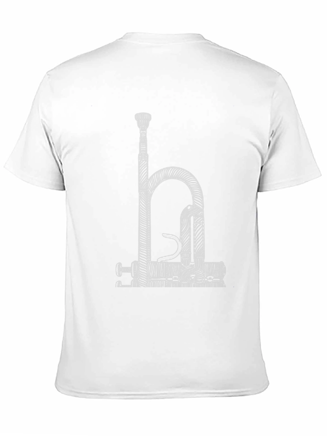Abstract Trumpet Black Graphic Tee