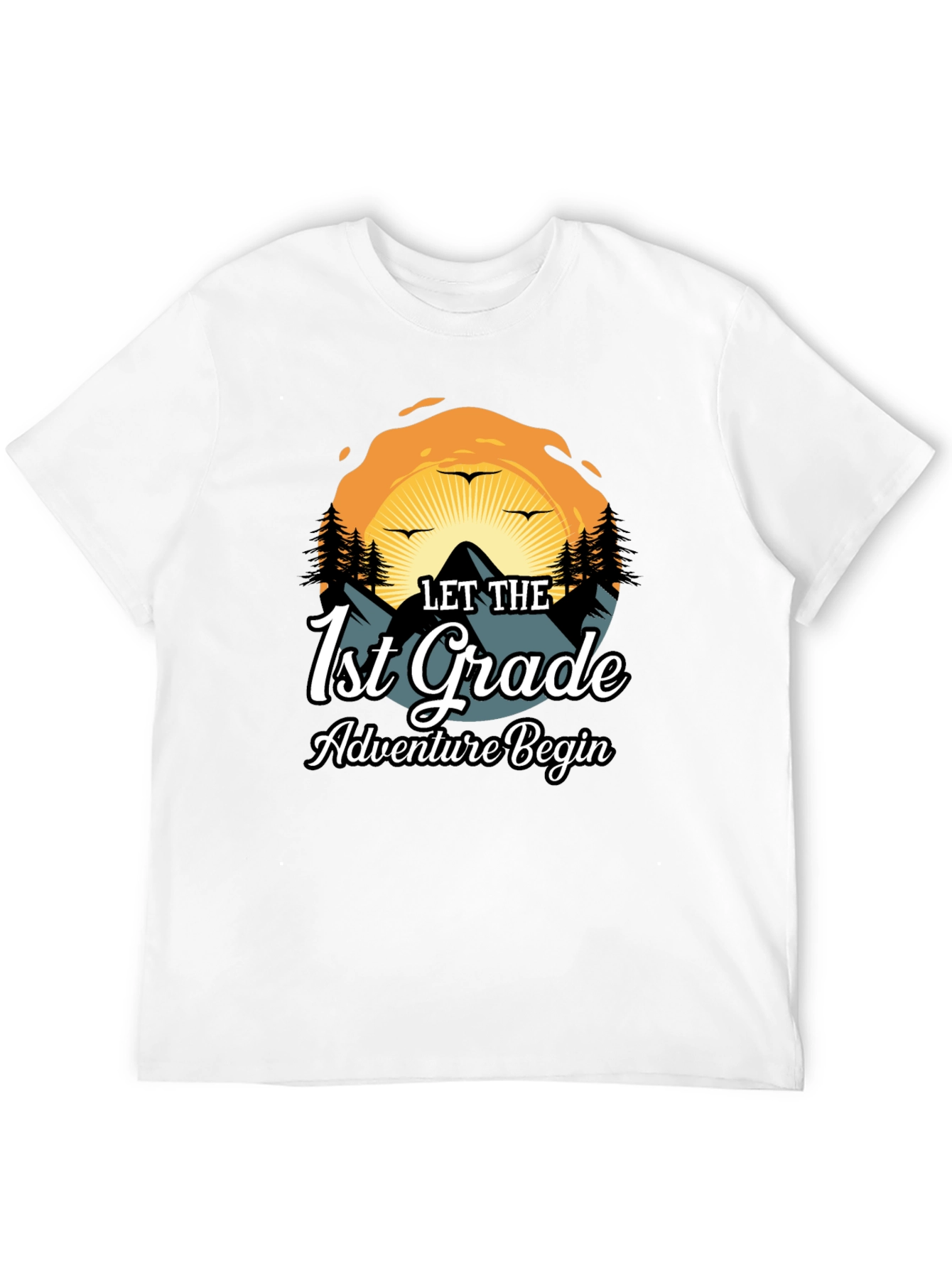 1st Grade Adventure Begins Graphic Tee