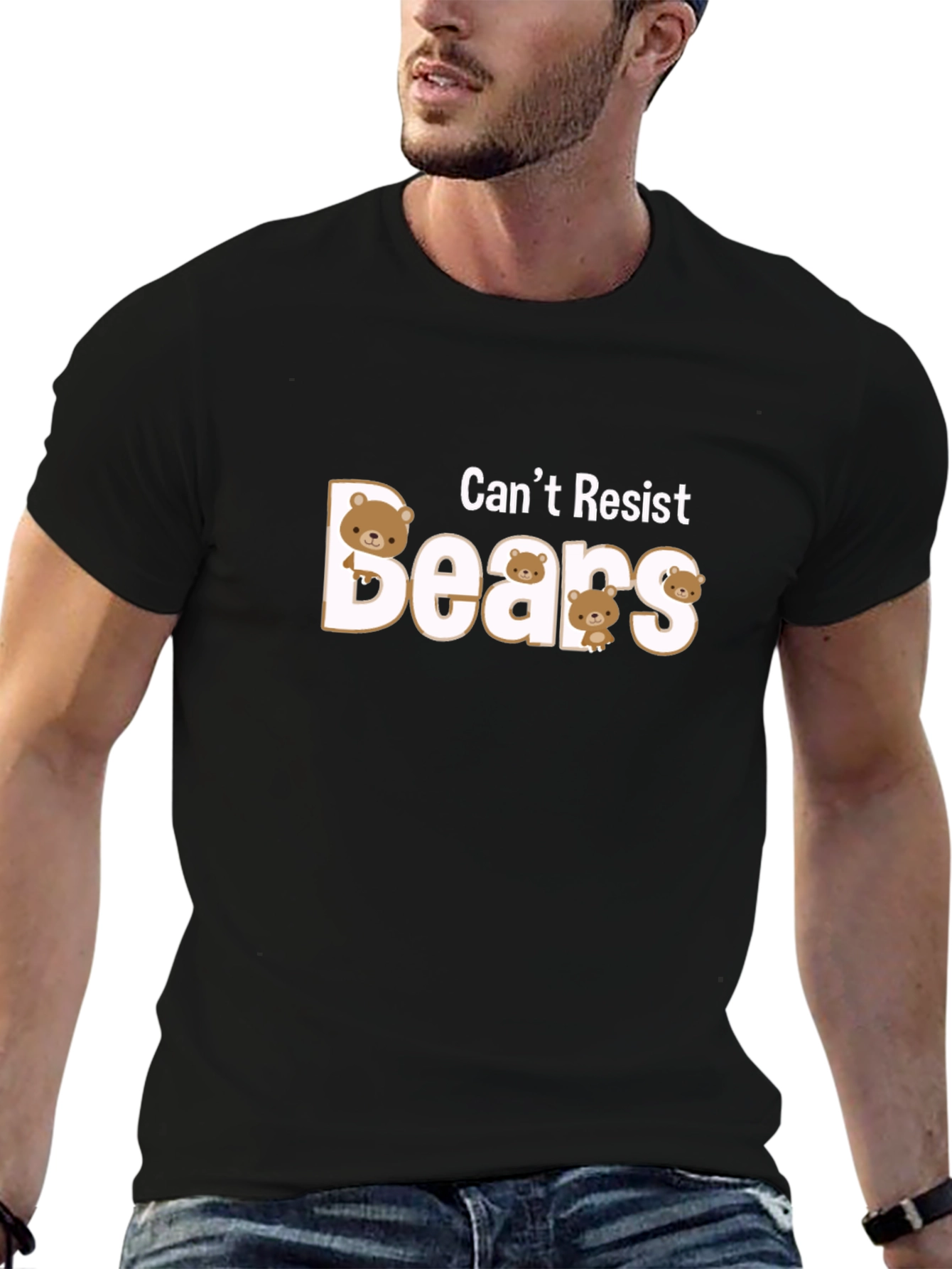 Cant Resist Cute Bears Graphic Tee