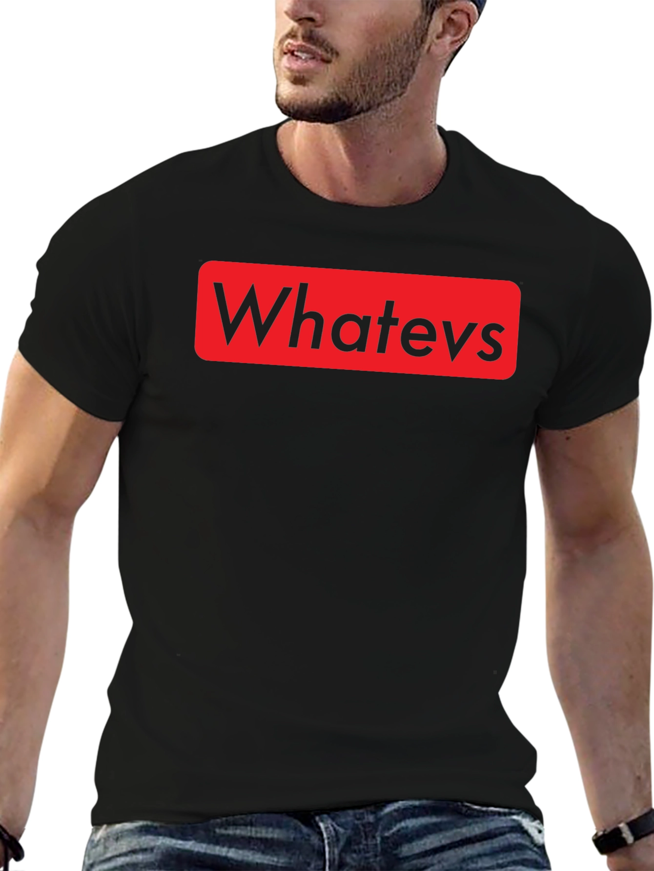 Whatevs Graphic Print T-Shirt - Casual Style