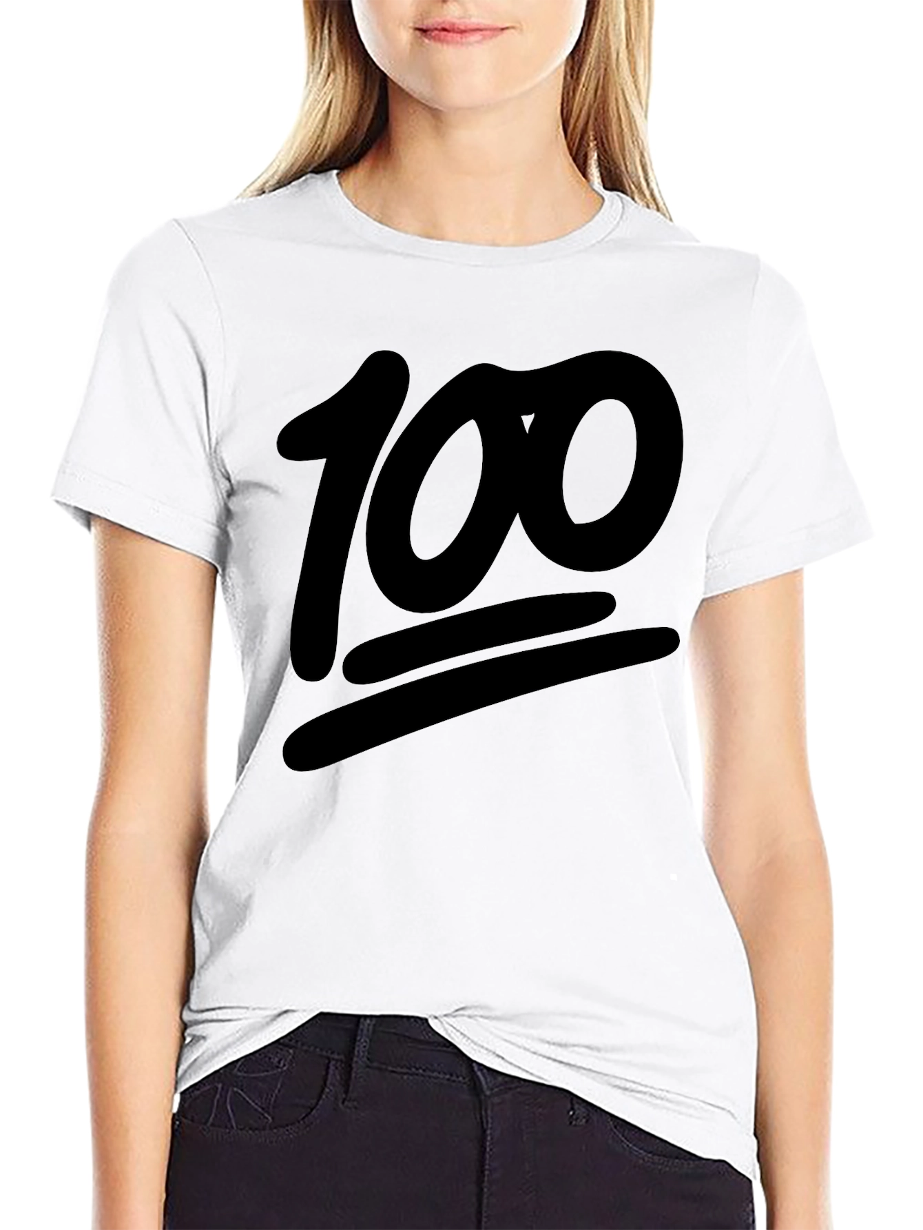 100 Emoji Black T-Shirt