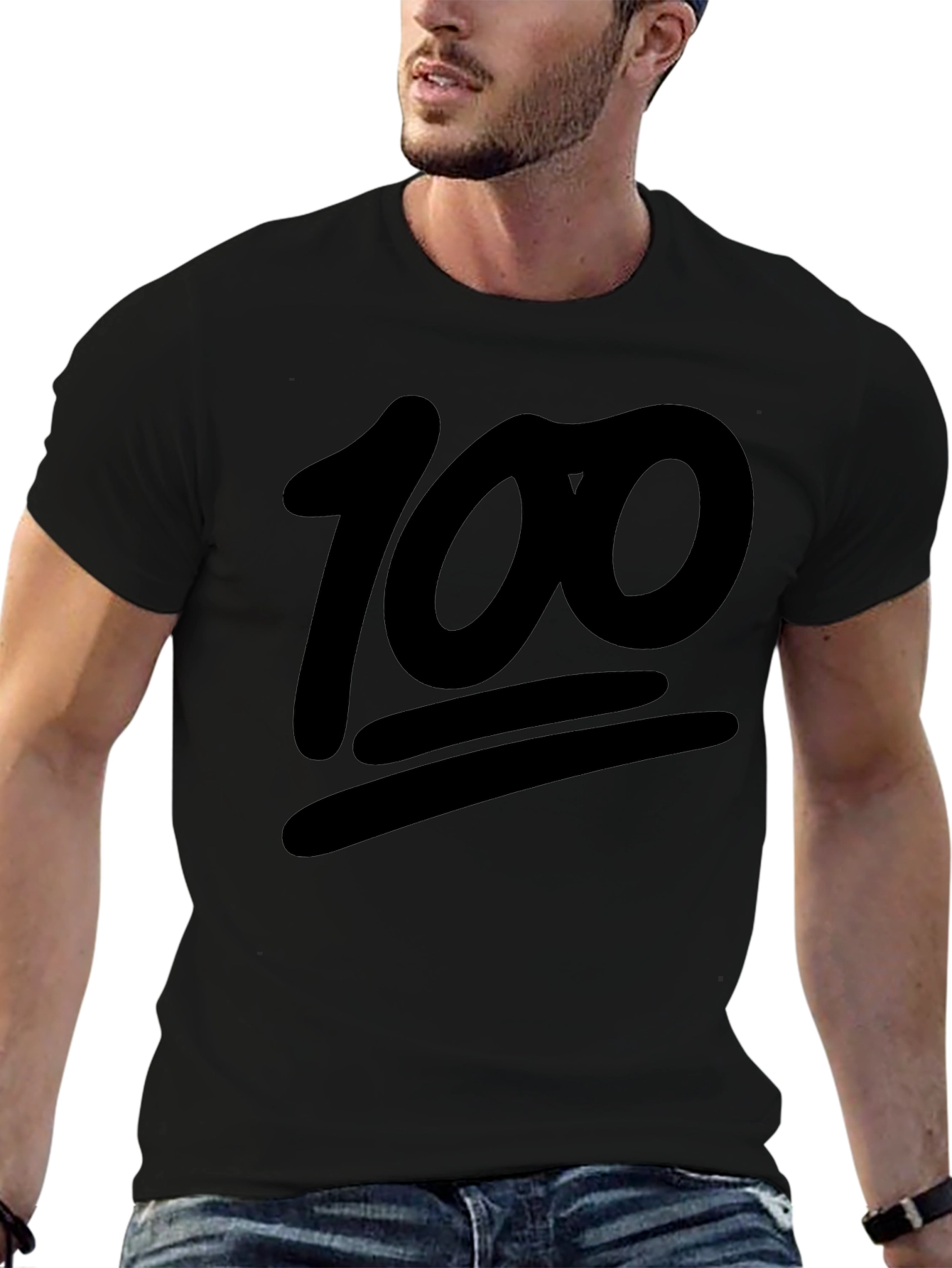 100 Emoji Black T-Shirt