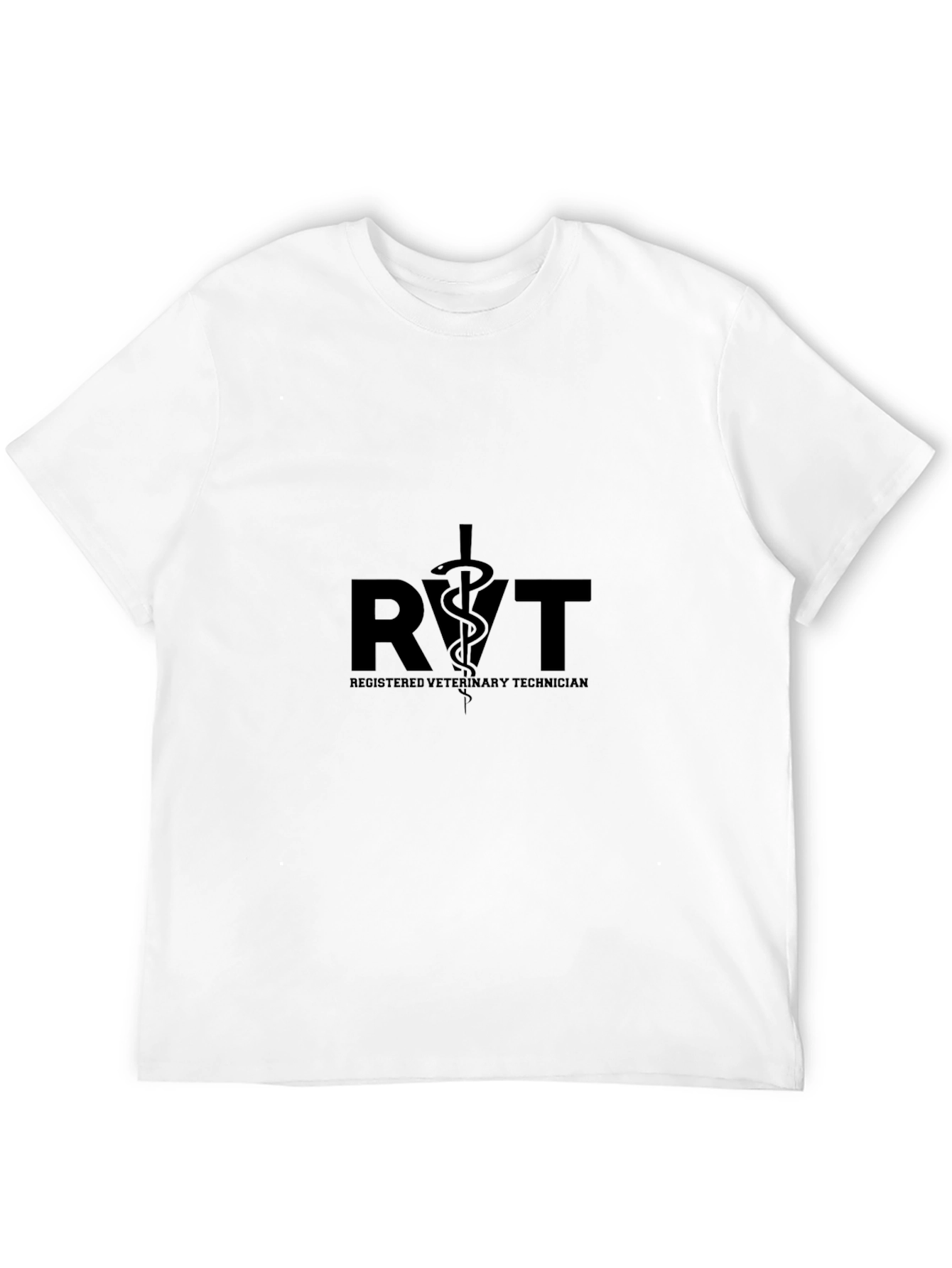 RVT Registered Veterinary Technician Black T-Shirt