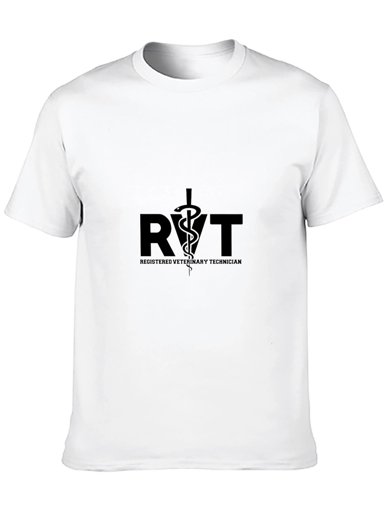 RVT Registered Veterinary Technician Black T-Shirt