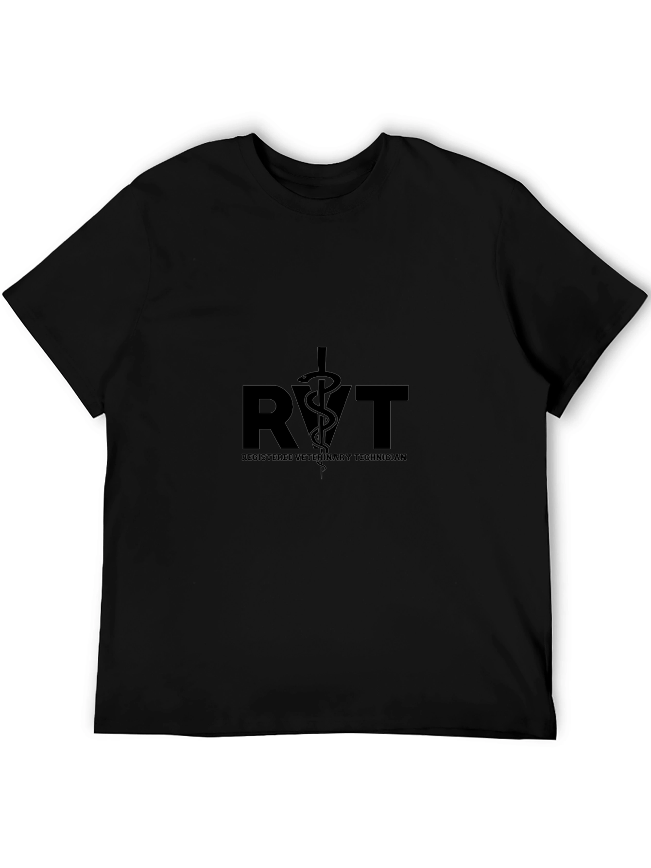 RVT Registered Veterinary Technician Black T-Shirt