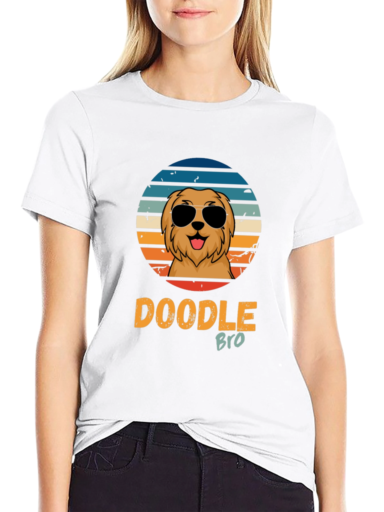 Doodle Bro T-Shirt - Retro Dog Lover Tee