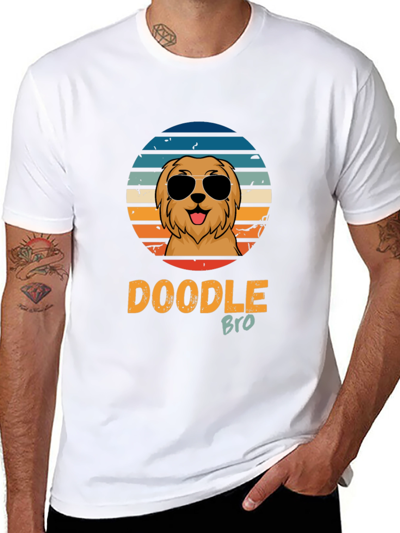 Doodle Bro T-Shirt - Retro Dog Lover Tee