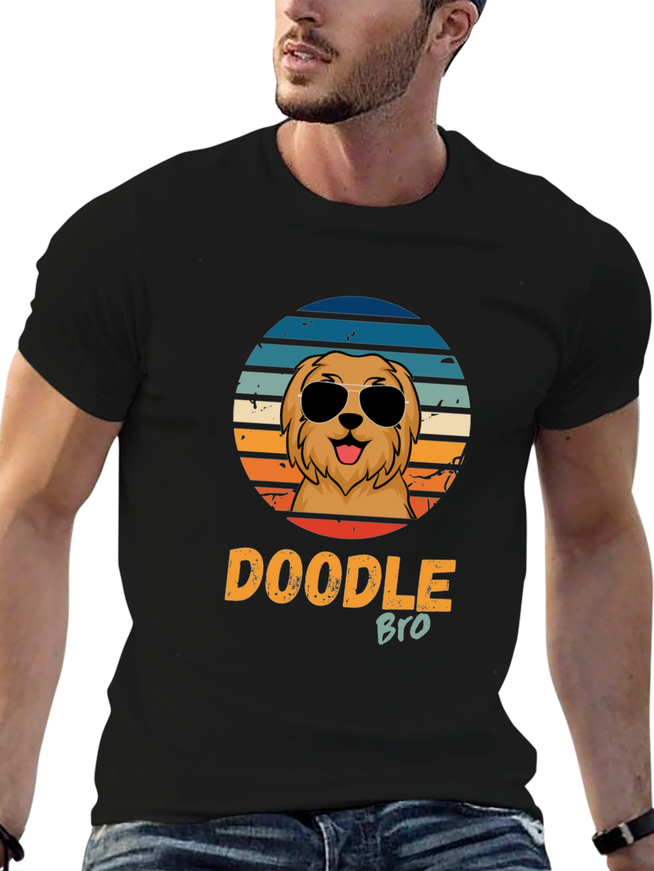 Doodle Bro T-Shirt - Retro Dog Lover Tee