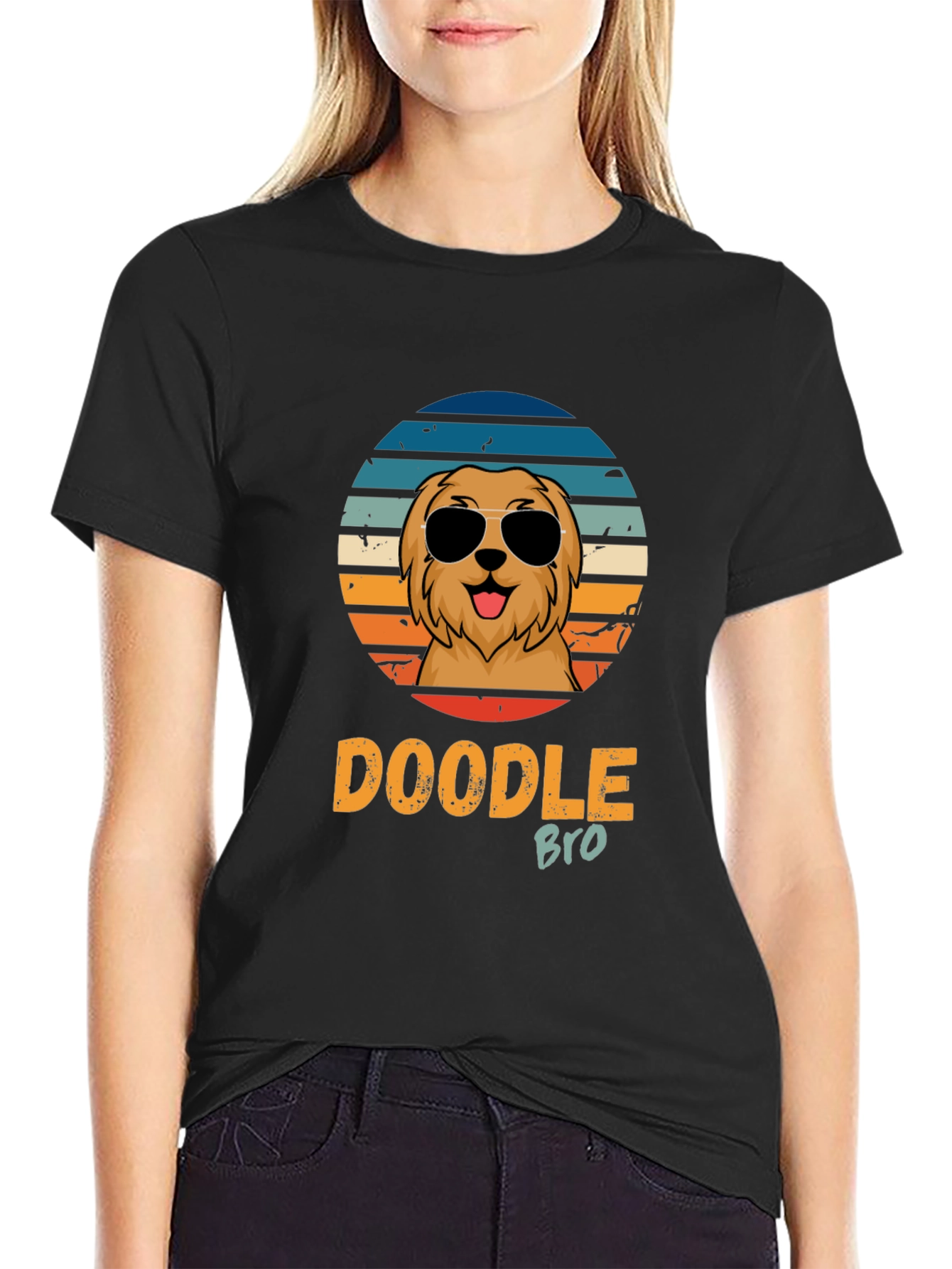 Doodle Bro T-Shirt - Retro Dog Lover Tee