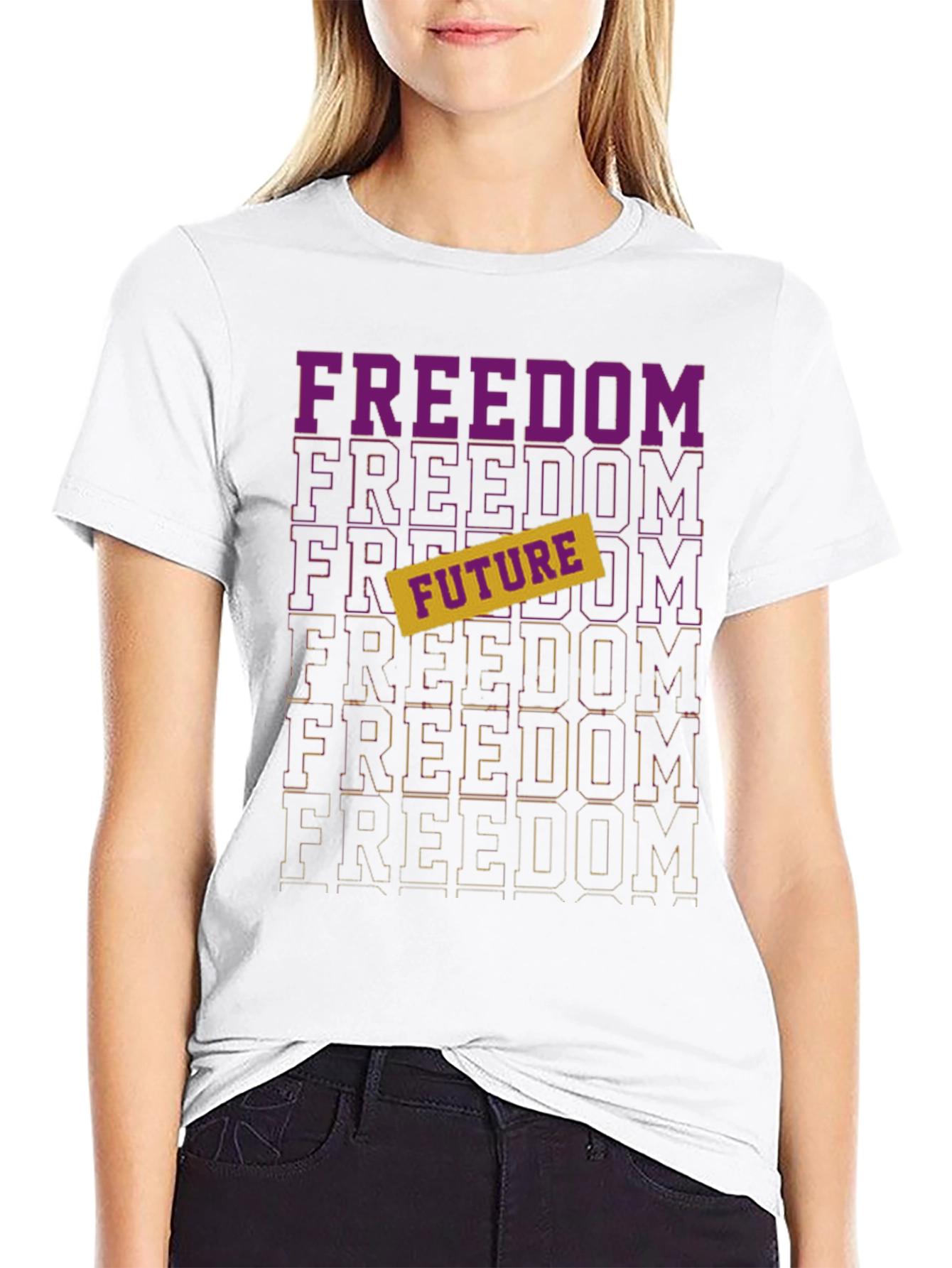Freedom Future Graphic Tee - Stylish Comfort