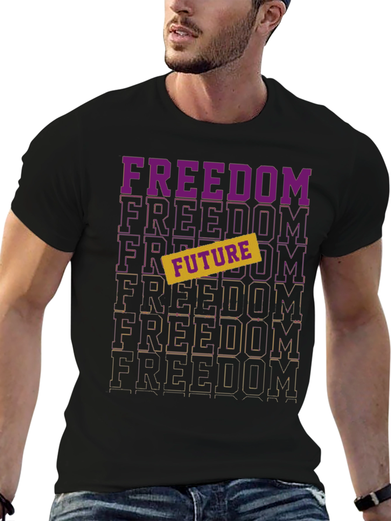 Freedom Future Graphic Tee - Stylish Comfort