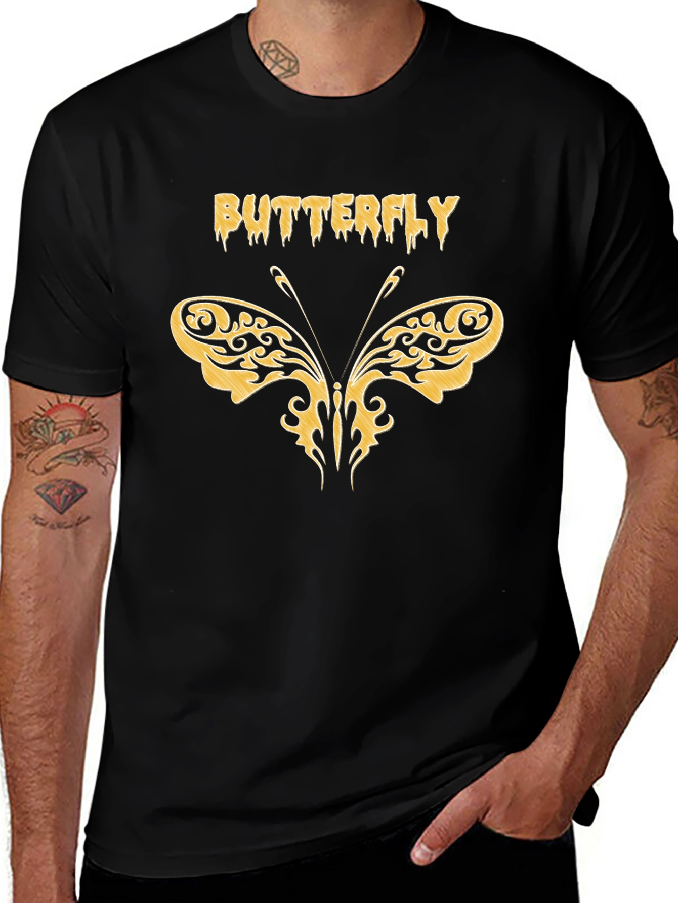 Butterfly Graphic Print T-Shirt