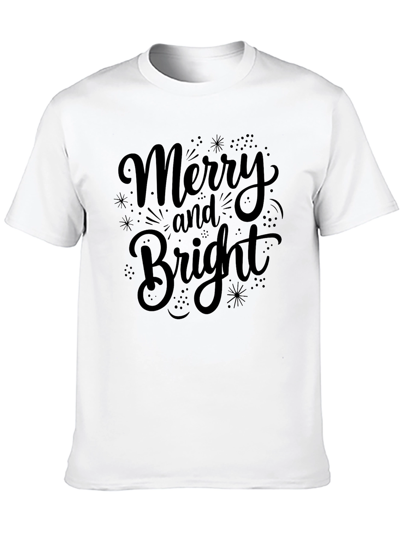 Merry and Bright Graphic Tee - Holiday Season