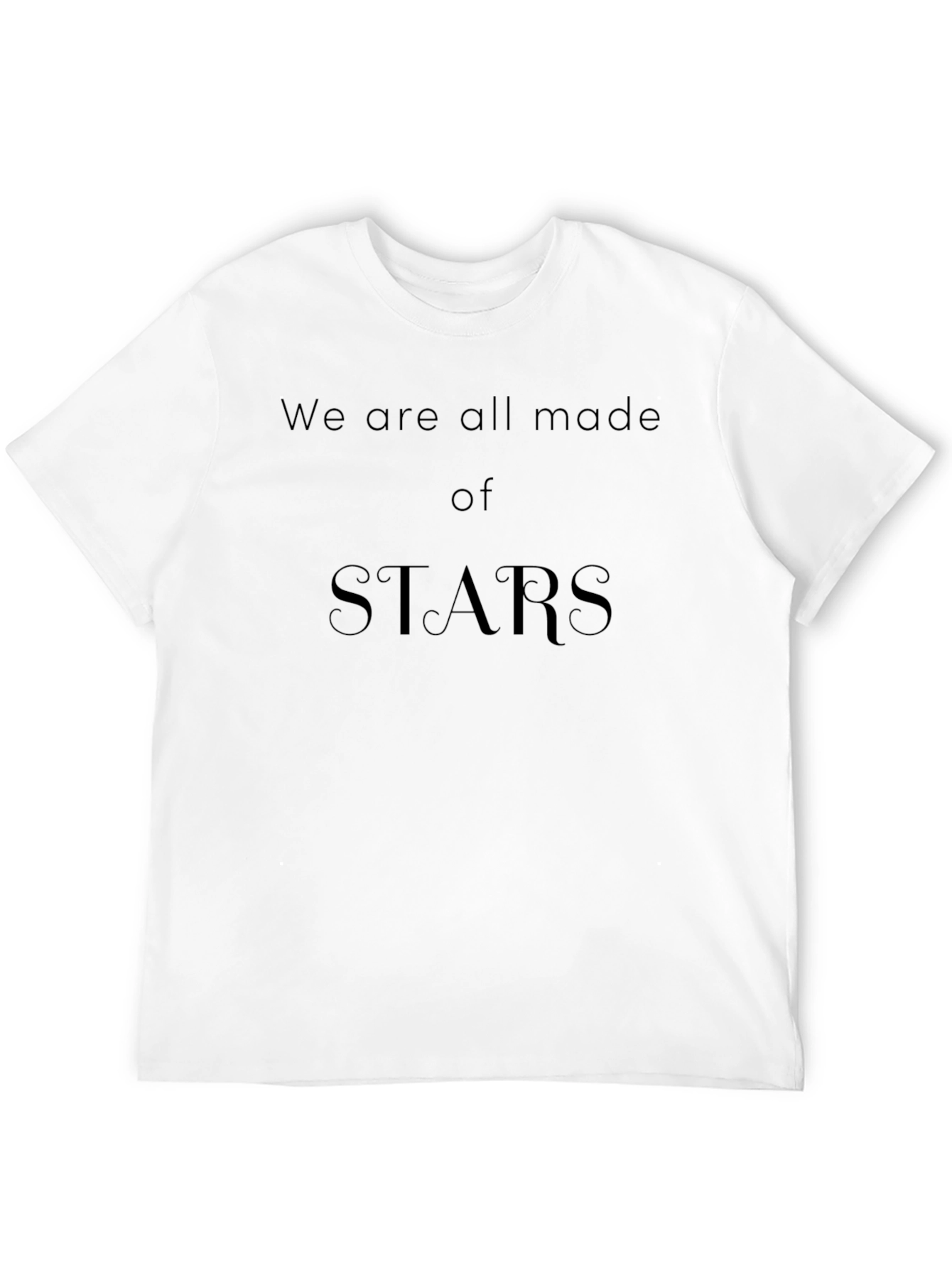 Stars Graphic T-Shirt - Black Unisex Tee
