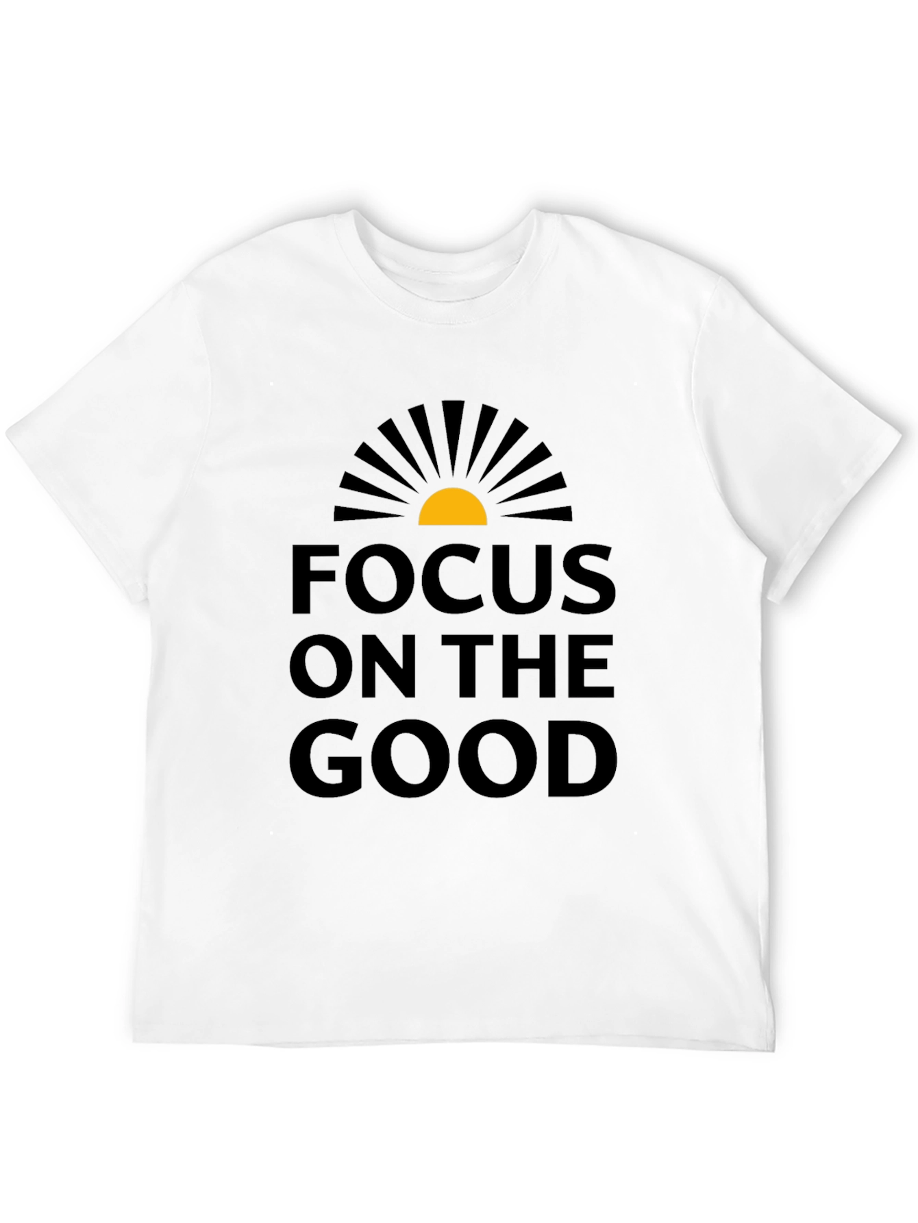 Focus on the Good Graphic T-Shirt - Black