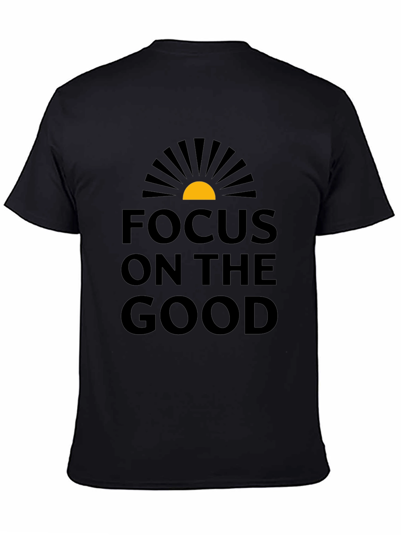Focus on the Good Graphic T-Shirt - Black