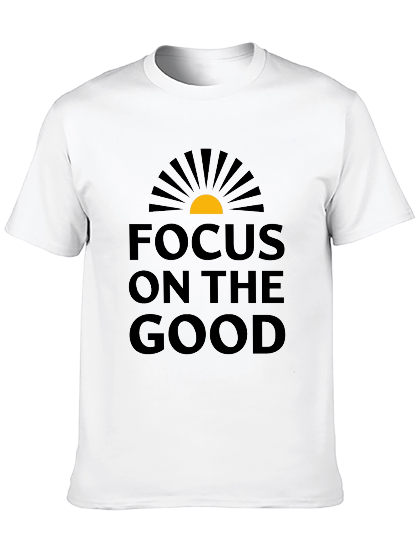 Focus on the Good Graphic T-Shirt - Black