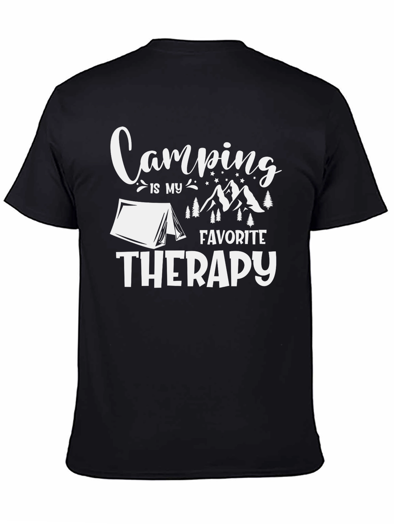 Camping is my Favorite Therapy Graphic T-Shirt