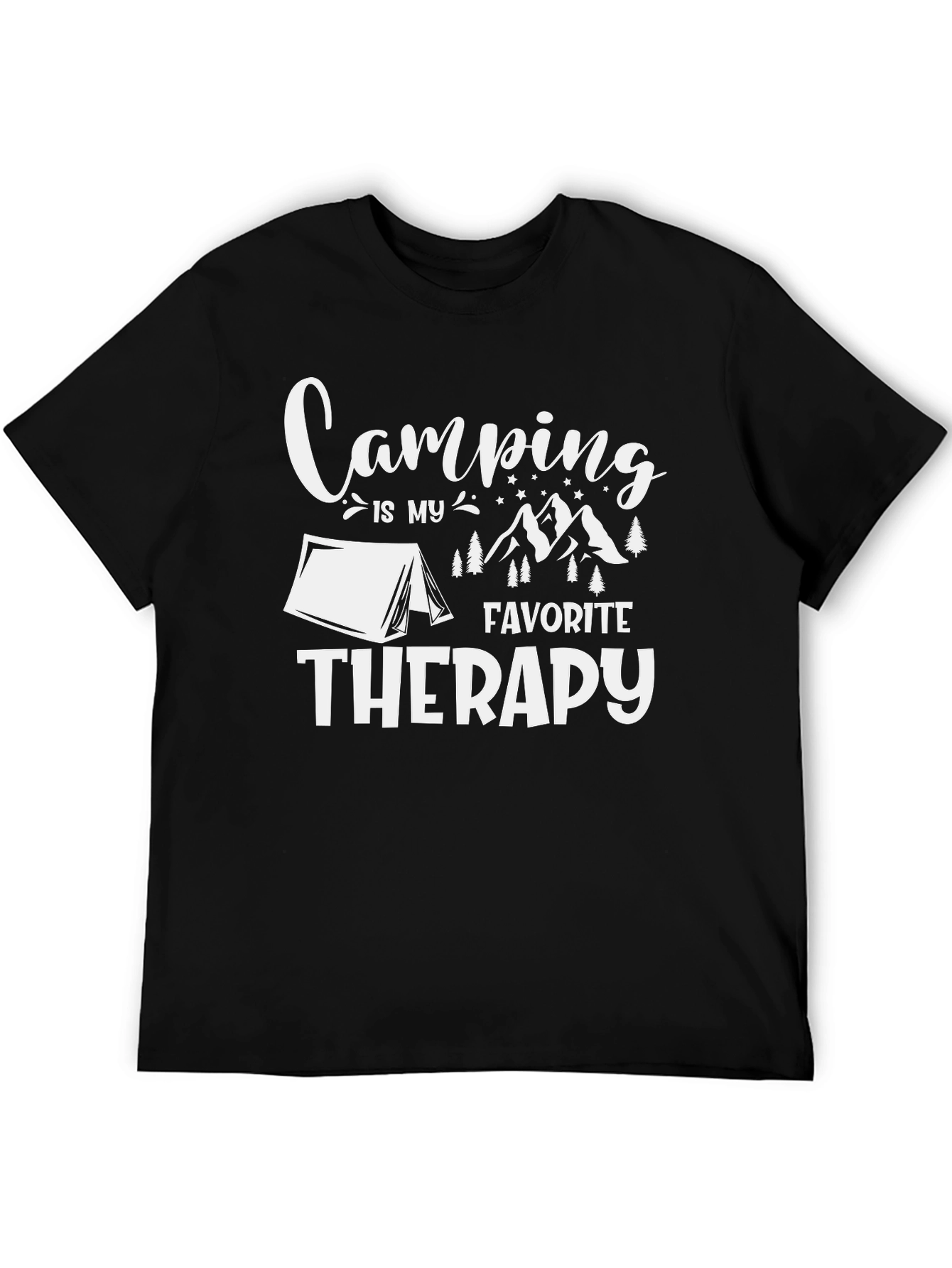 Camping is my Favorite Therapy Graphic T-Shirt