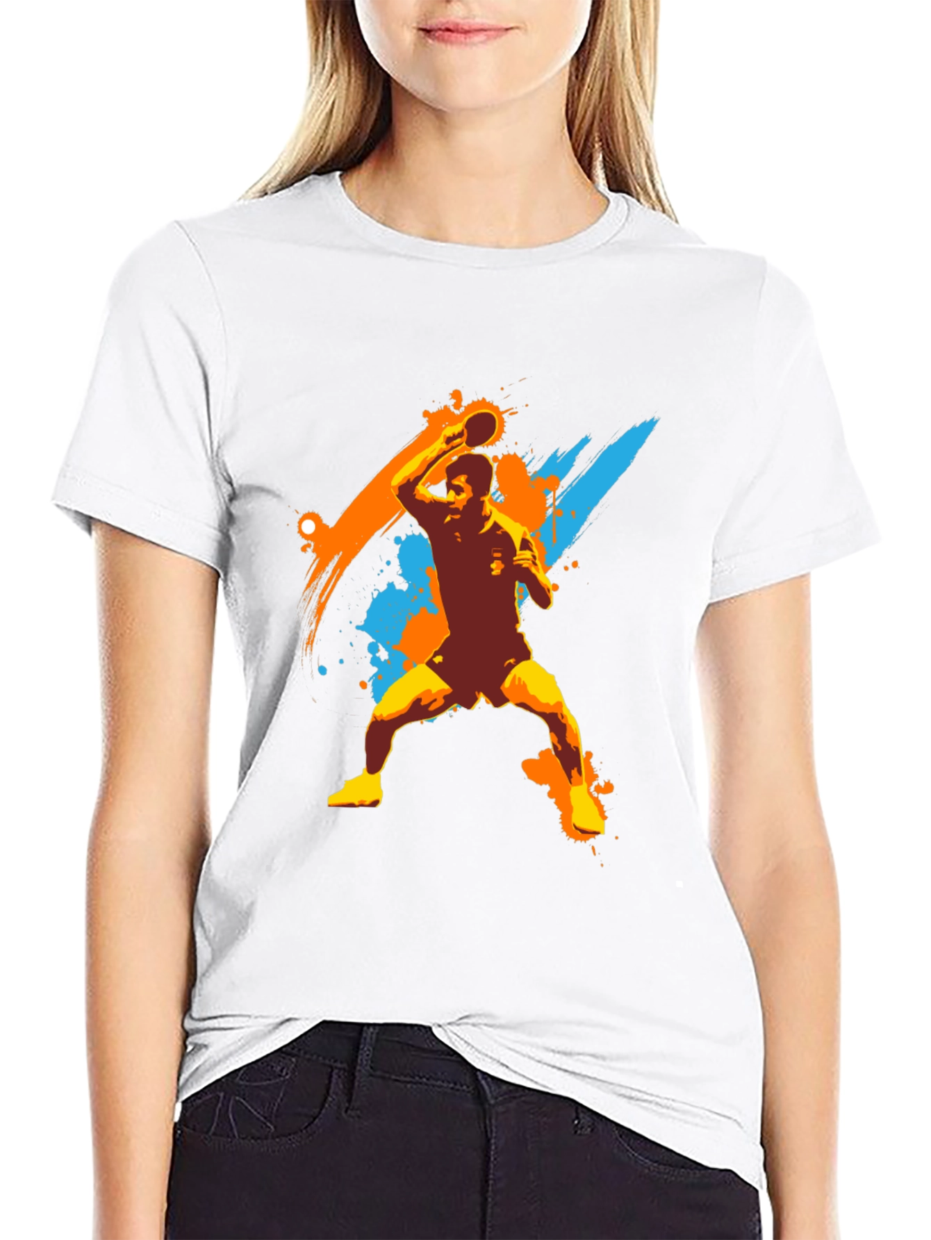 Table Tennis Player Graphic T-Shirt